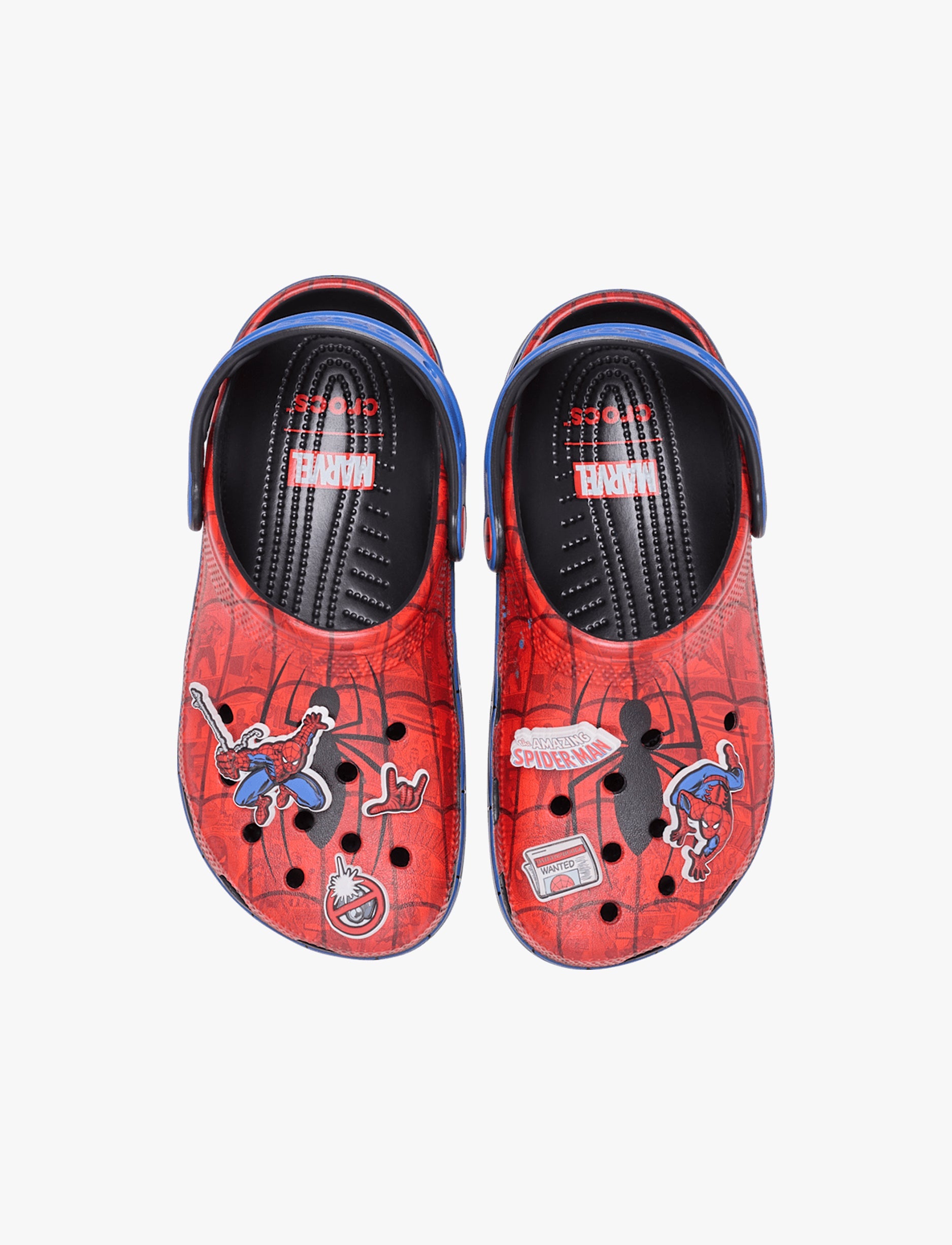 Crocs Spider-Man Classic Clog T -כפכפי קרוקס קלוג ספיידרמן לילדים בצבע אדום/כחול מידות קטנות