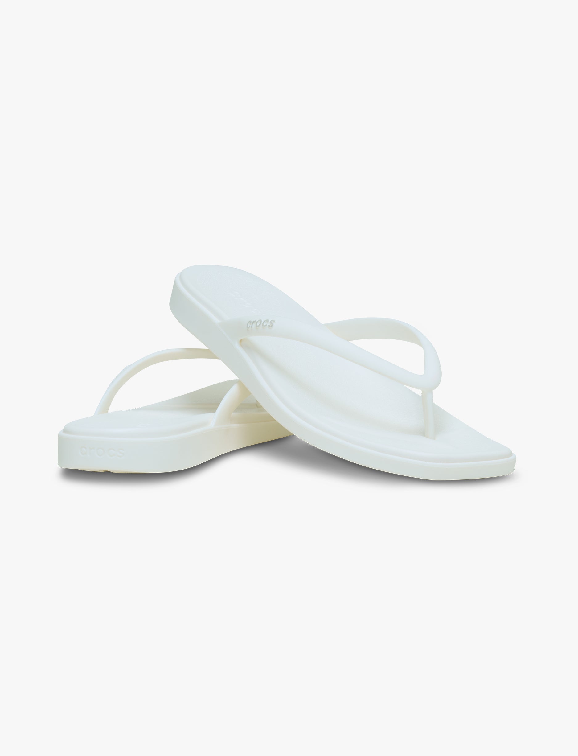 Crocs Miami Flip -  כפכפי אצבע קרוקס מיאמי לנשים בצבע לבן גיר