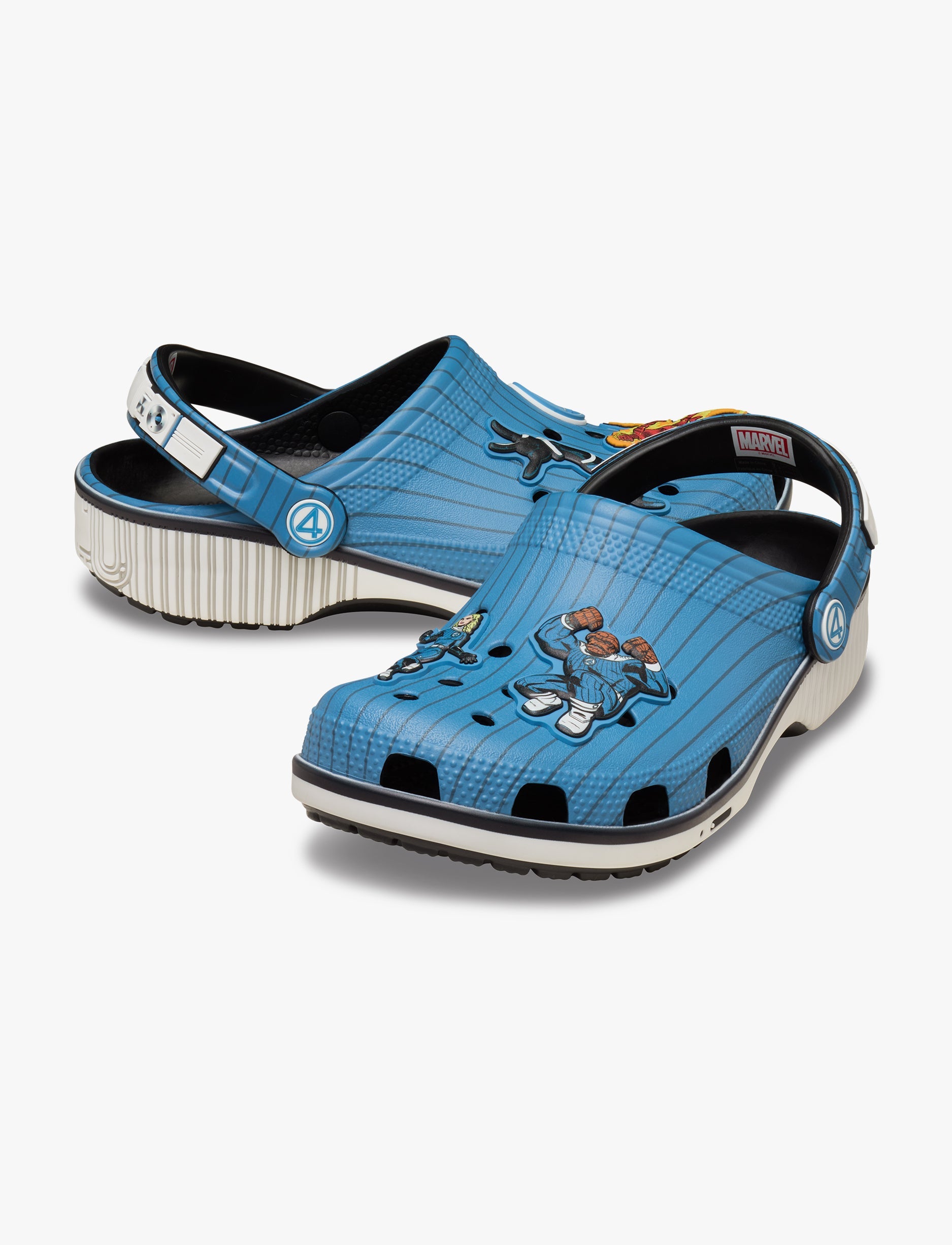 Crocs Fantastic 4 Classic Clog - כפכפי קרוקס קלוג ארבעת המופלאים בצבע תכלת/לבן