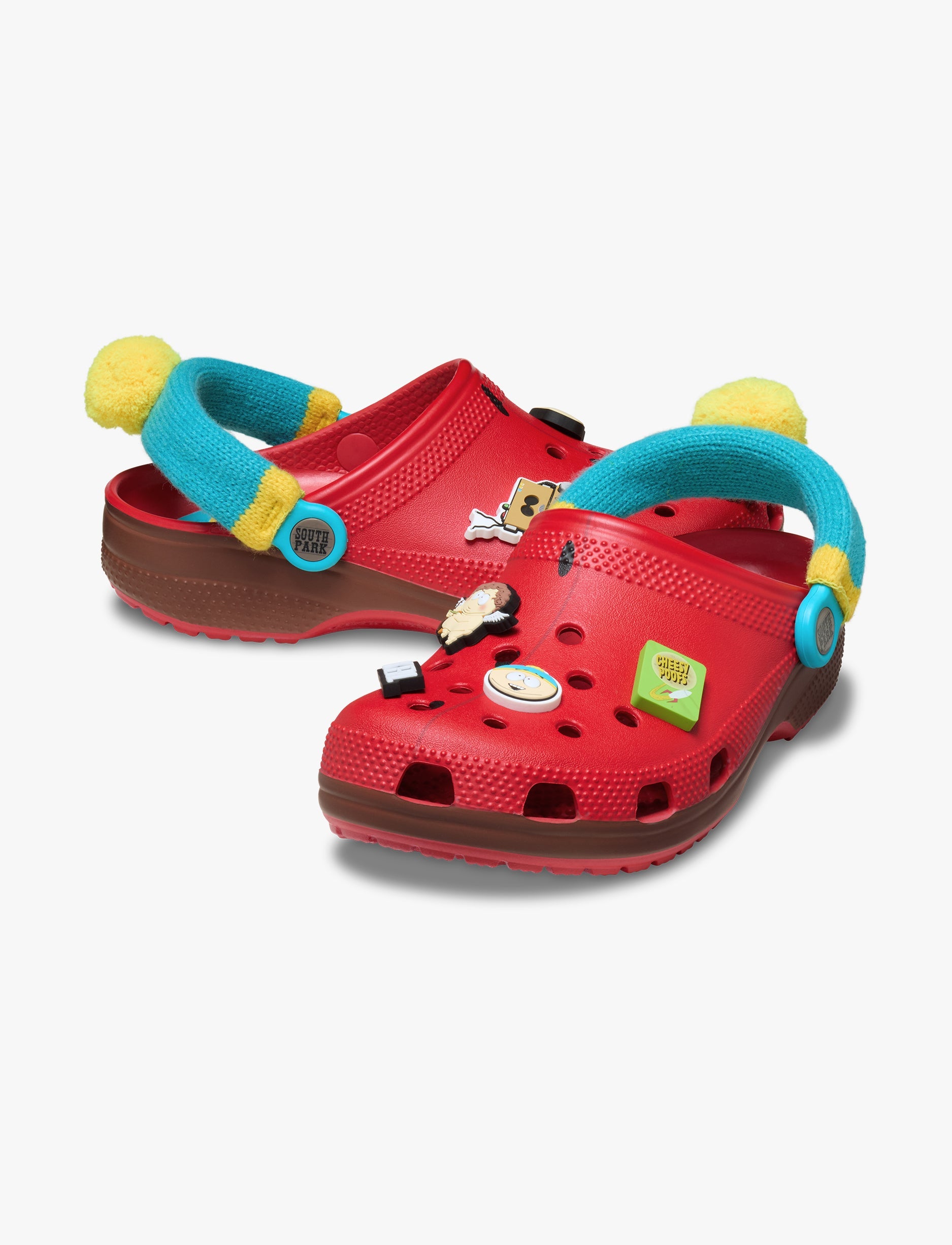 Crocs South Park Cartman Classic Clog - כפכפי קלוג קרוקס סאות' פארק קרטמן בצבע אדום/חום/תכלת