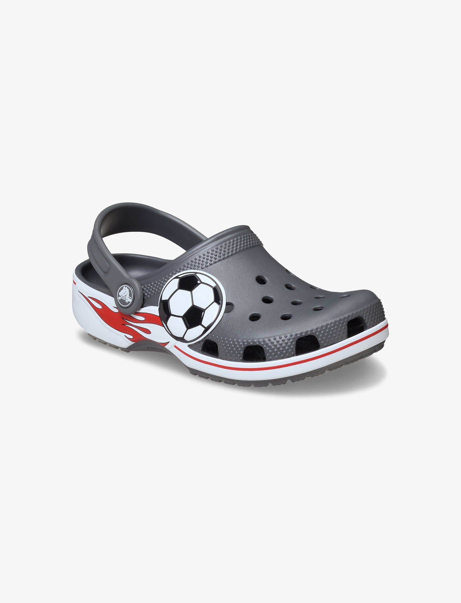 Crocs Classic Soccer Band Clog K  - כפכפי קרוקס קלוג כדורגל לילדים בצבע אפור