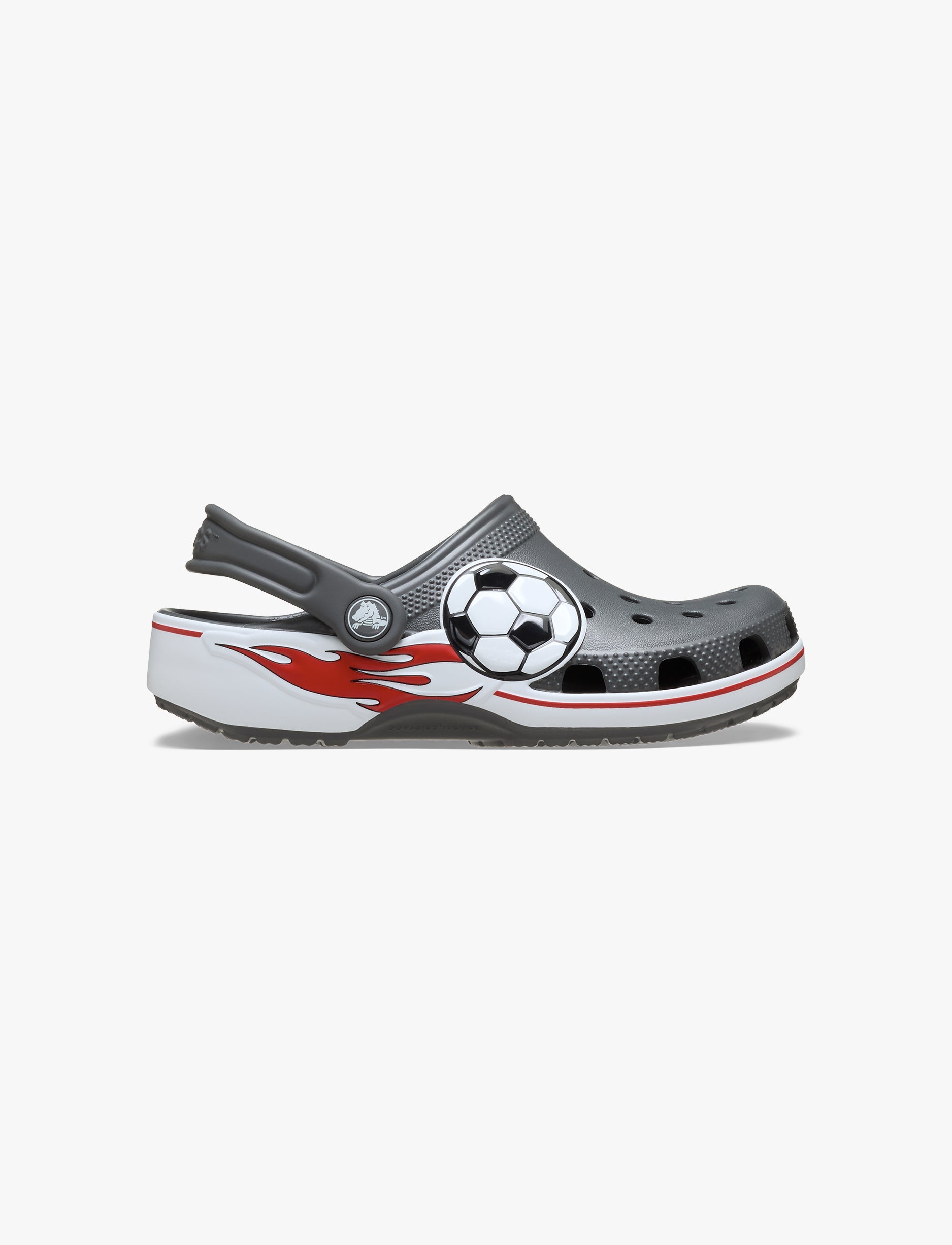 Crocs Classic Soccer Band Clog K  - כפכפי קרוקס קלוג כדורגל לילדים בצבע אפור