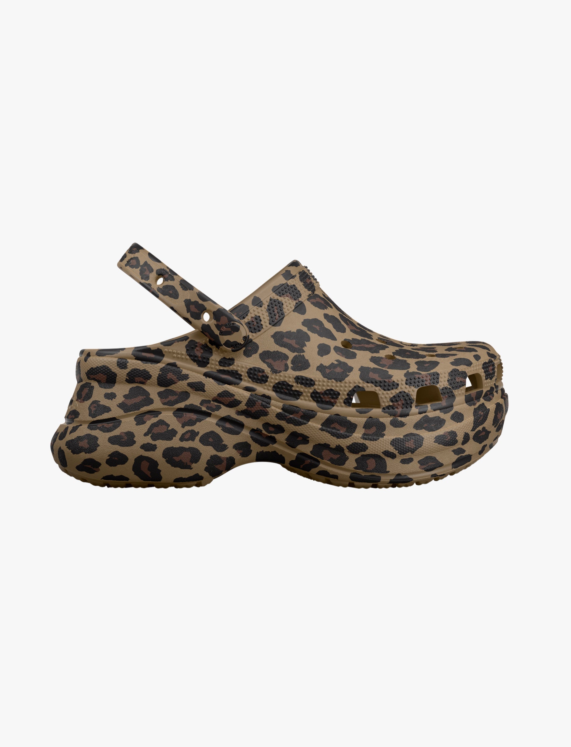 Crocs Bae Animal Clog -  כפכפי קלוג קרוקס ביי פלטפורמה לנשים בהדפס מנומר