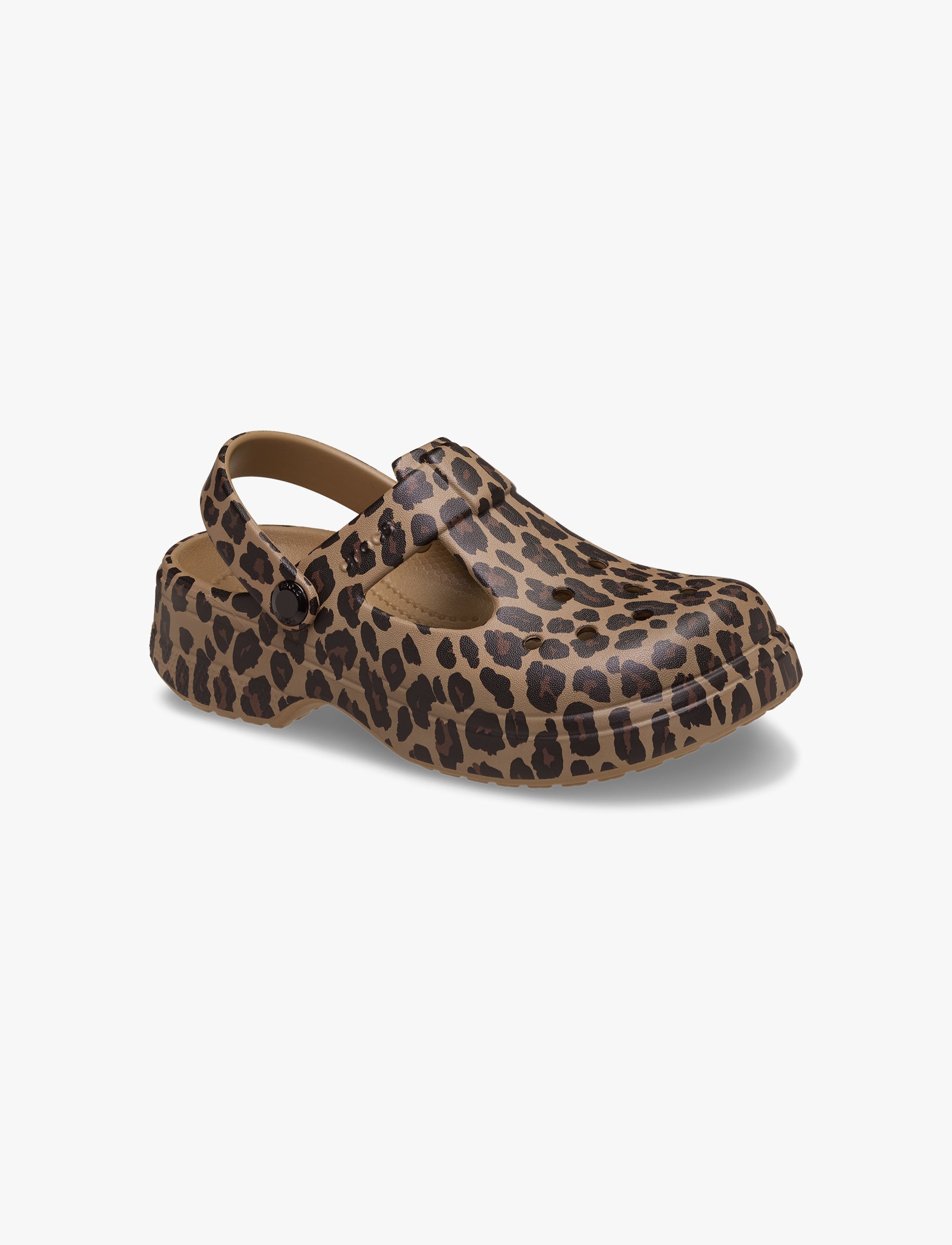 Crocs Classic Mary Jane Animal Clog T - כפכפי קרוקס קלוג מרי ג'ין לבנות בהדפס מנומר מידות קטנות
