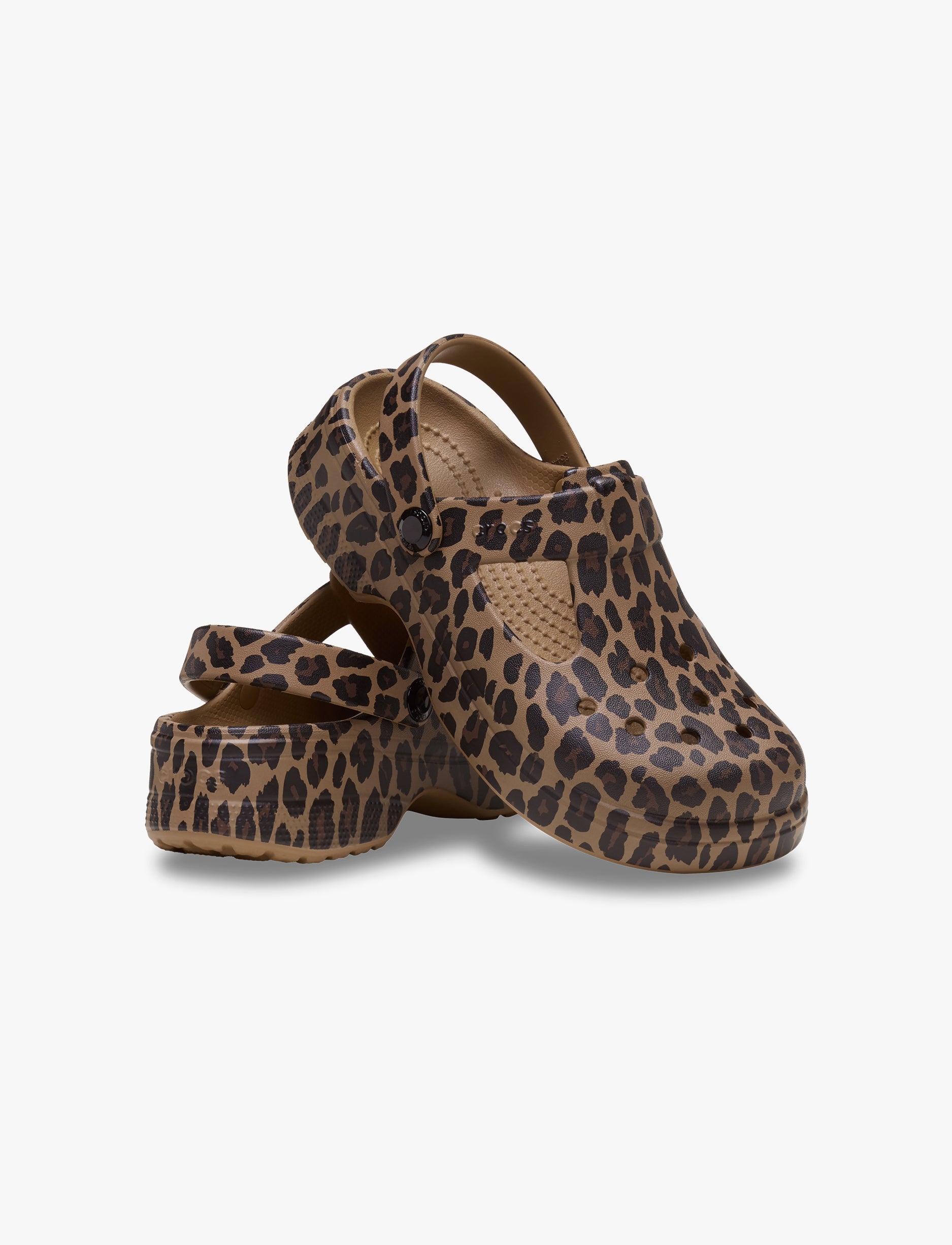 Crocs Classic Mary Jane Animal Clog T - כפכפי קרוקס קלוג מרי ג'ין לבנות בהדפס מנומר מידות קטנות