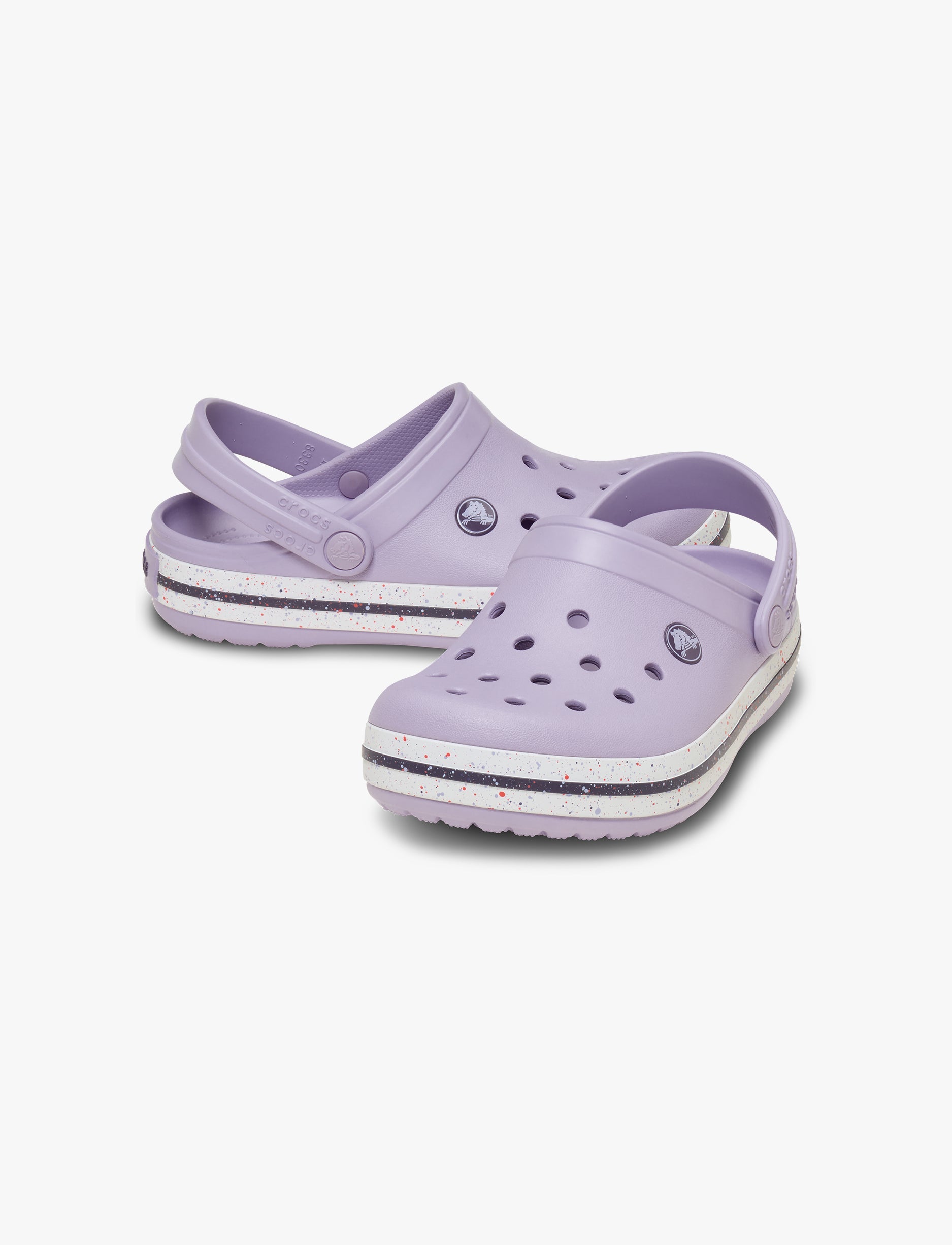 Crocs Kid's Crocband Speckled Band Clog - כפכפי קרוקס קרוקבנד קלוג לילדים בצבע לבנדר