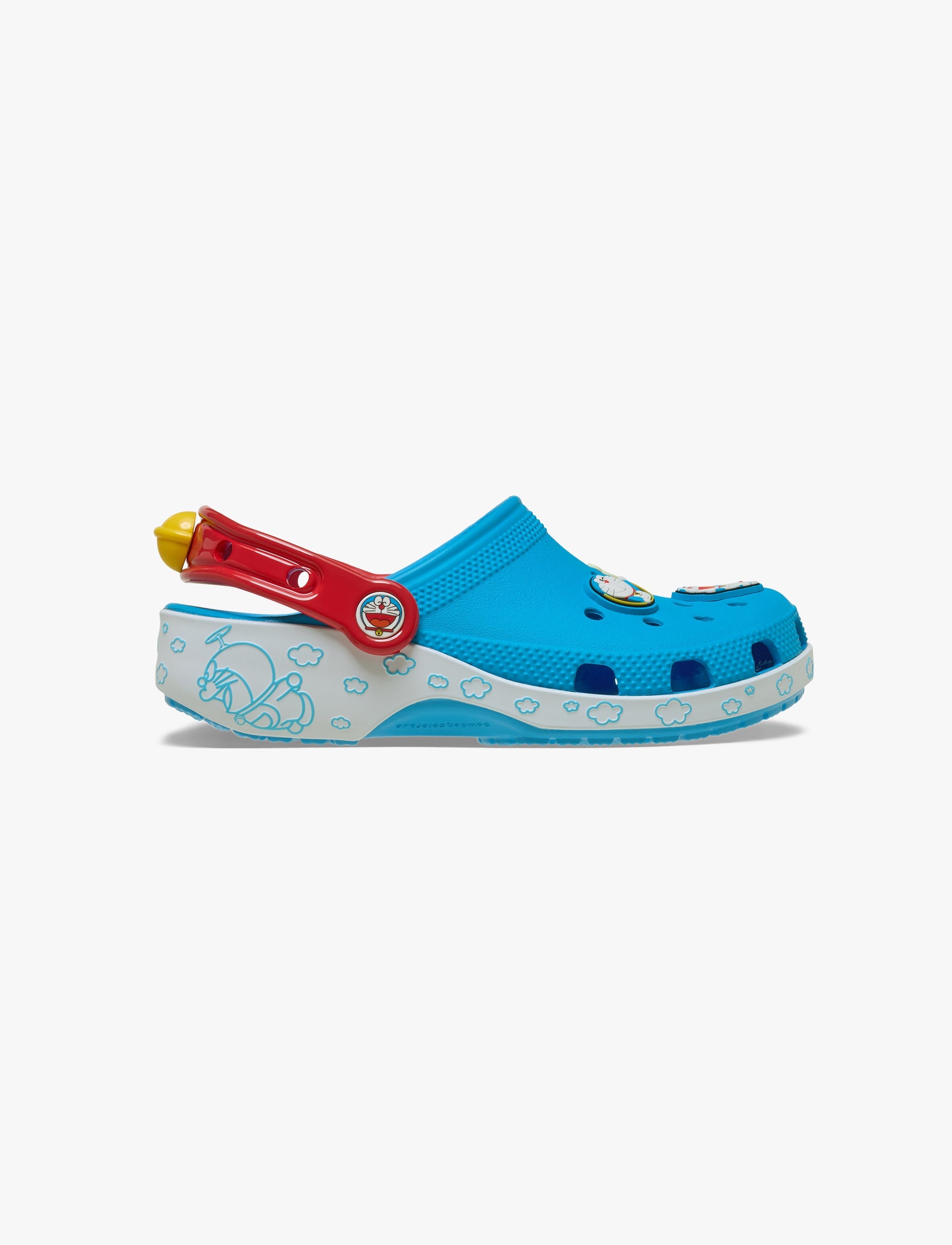 Crocs Doraemon Classic Clog - כפכפי קלוג קרוקס לילדים דורימון בצבע תכלת/לבן