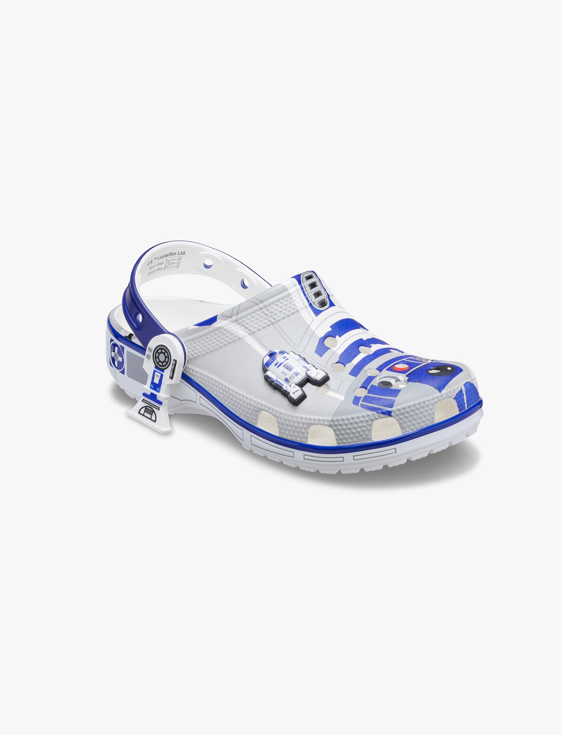 Crocs Kids Star Wars R2-D2 Classic Clog - כפפכי קרוקס קלוג מלחמת הכוכבים לילדים בצבע אפור/לבן/סגול