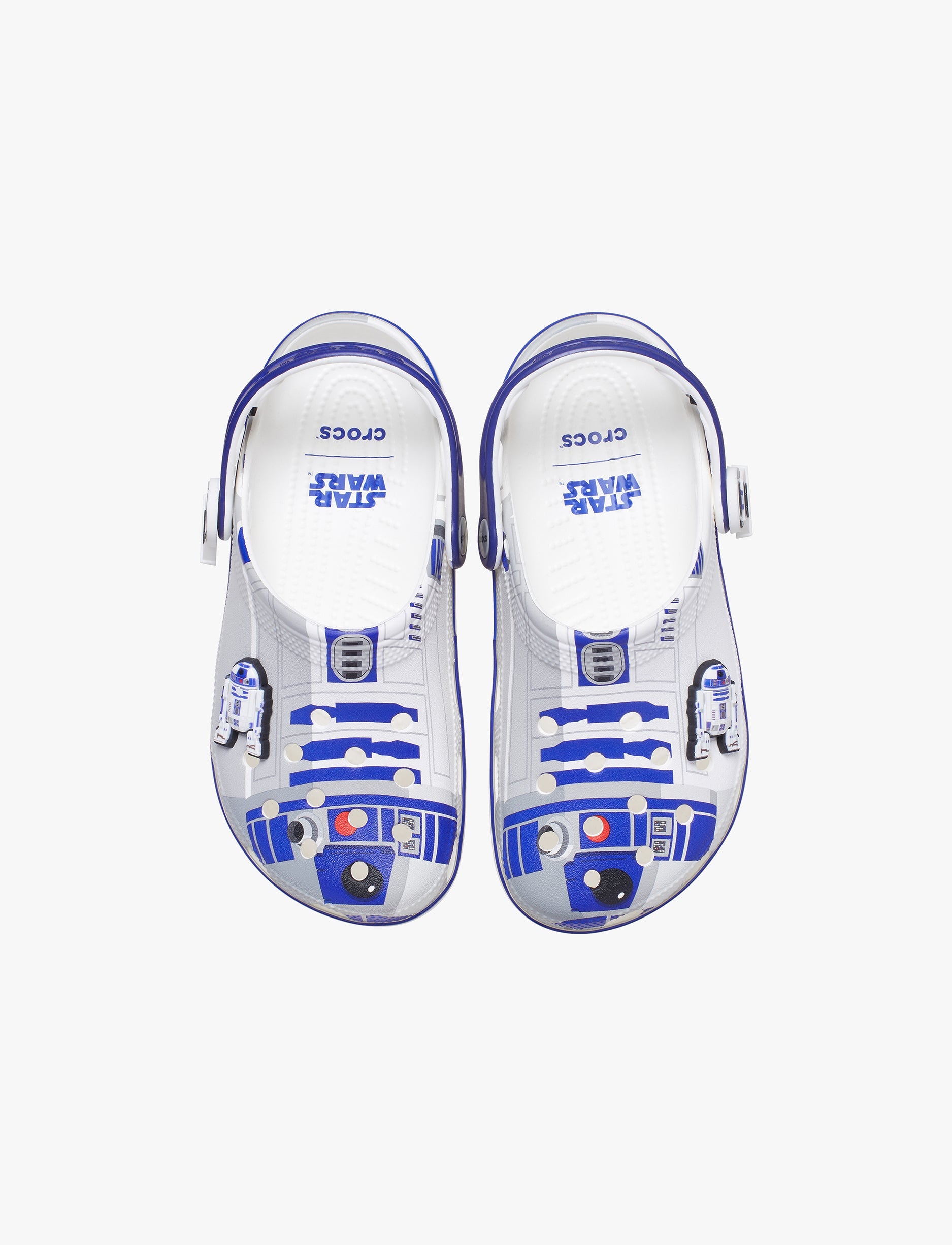 Crocs Kids Star Wars R2-D2 Classic Clog - כפפכי קרוקס קלוג מלחמת הכוכבים לילדים בצבע אפור/לבן/סגול