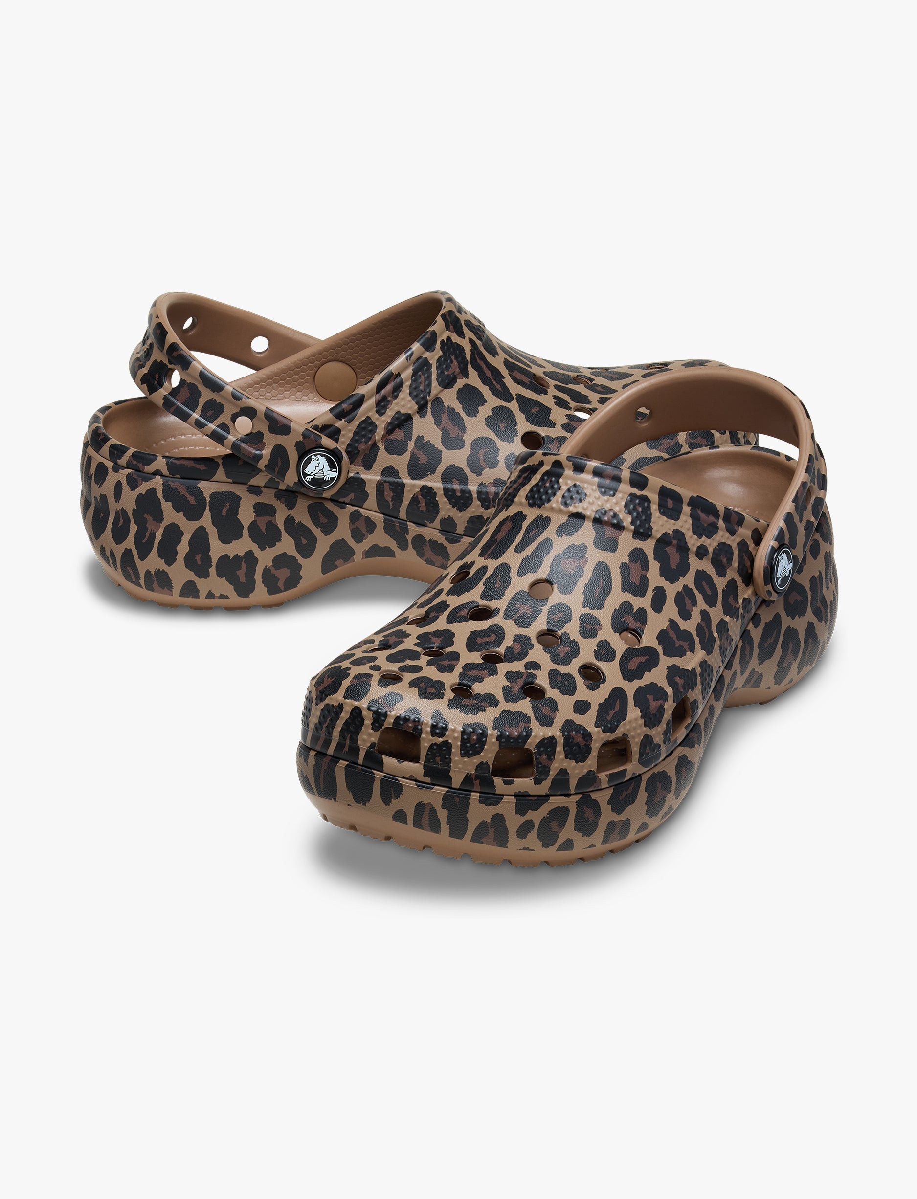 Crocs Classic Platform Animal Clog - כפפכי פלטפורמה קלוג לנשים בהדפס מנומר
