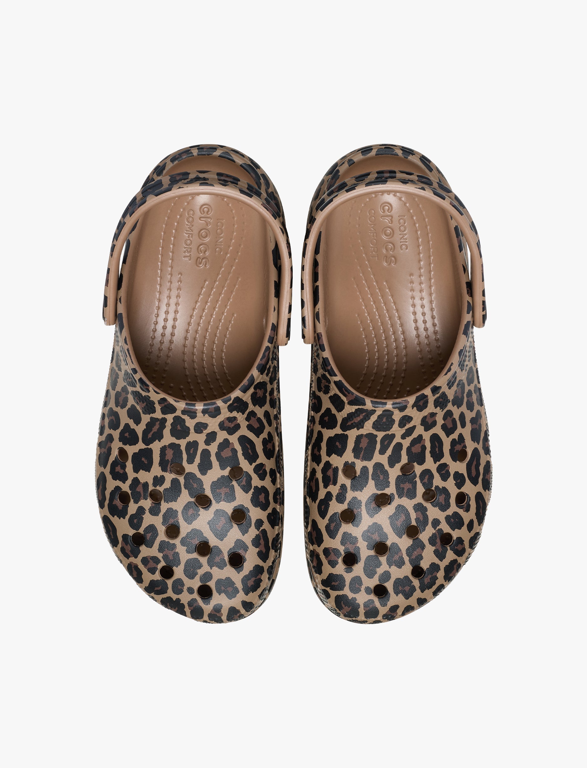 Crocs Classic Platform Animal Clog - כפפכי פלטפורמה קלוג לנשים בהדפס מנומר