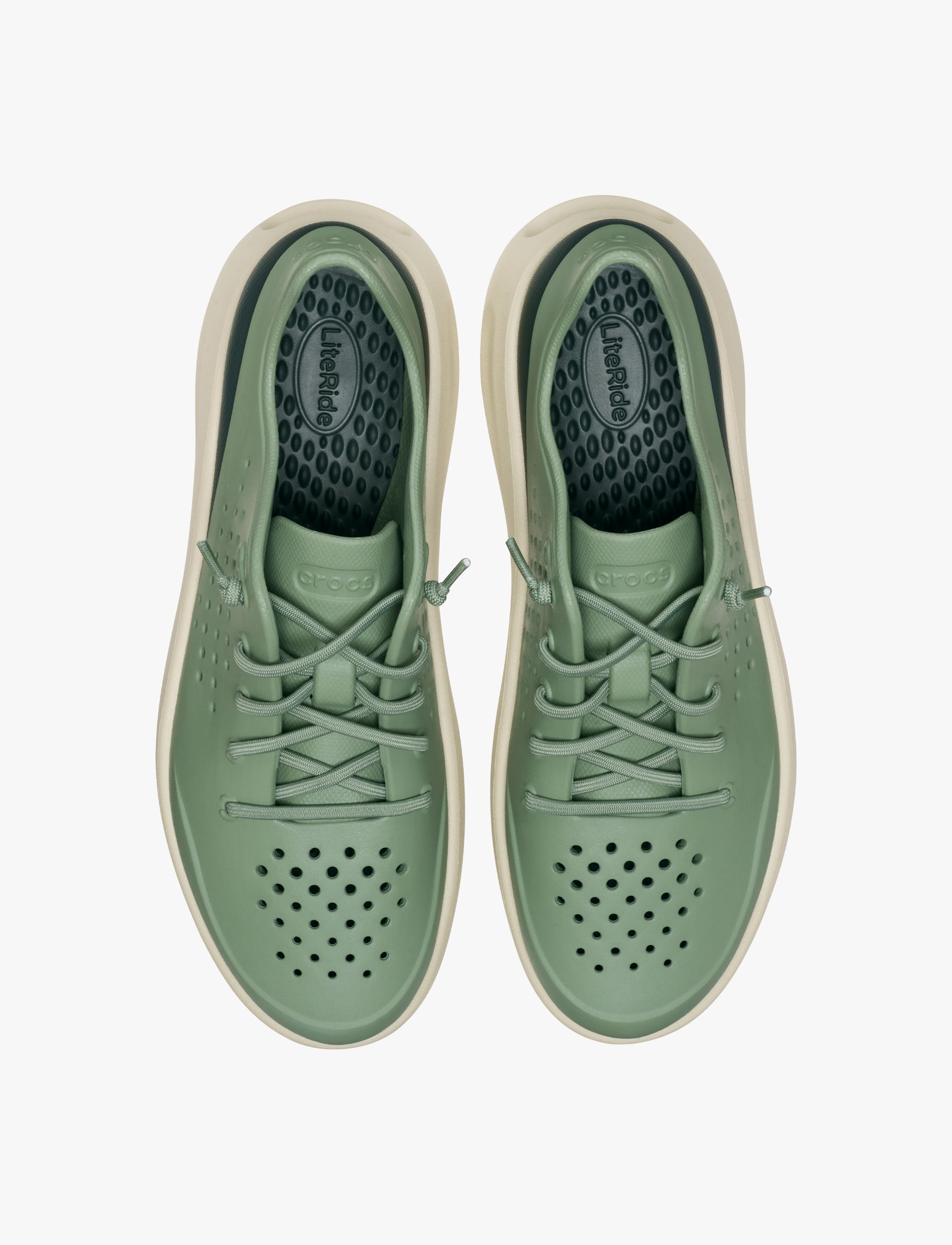 Crocs Men’s InMotion Heel Block Pacer - נעלי סניקרס קרוקס לגברים בצבע ירוק אזוב