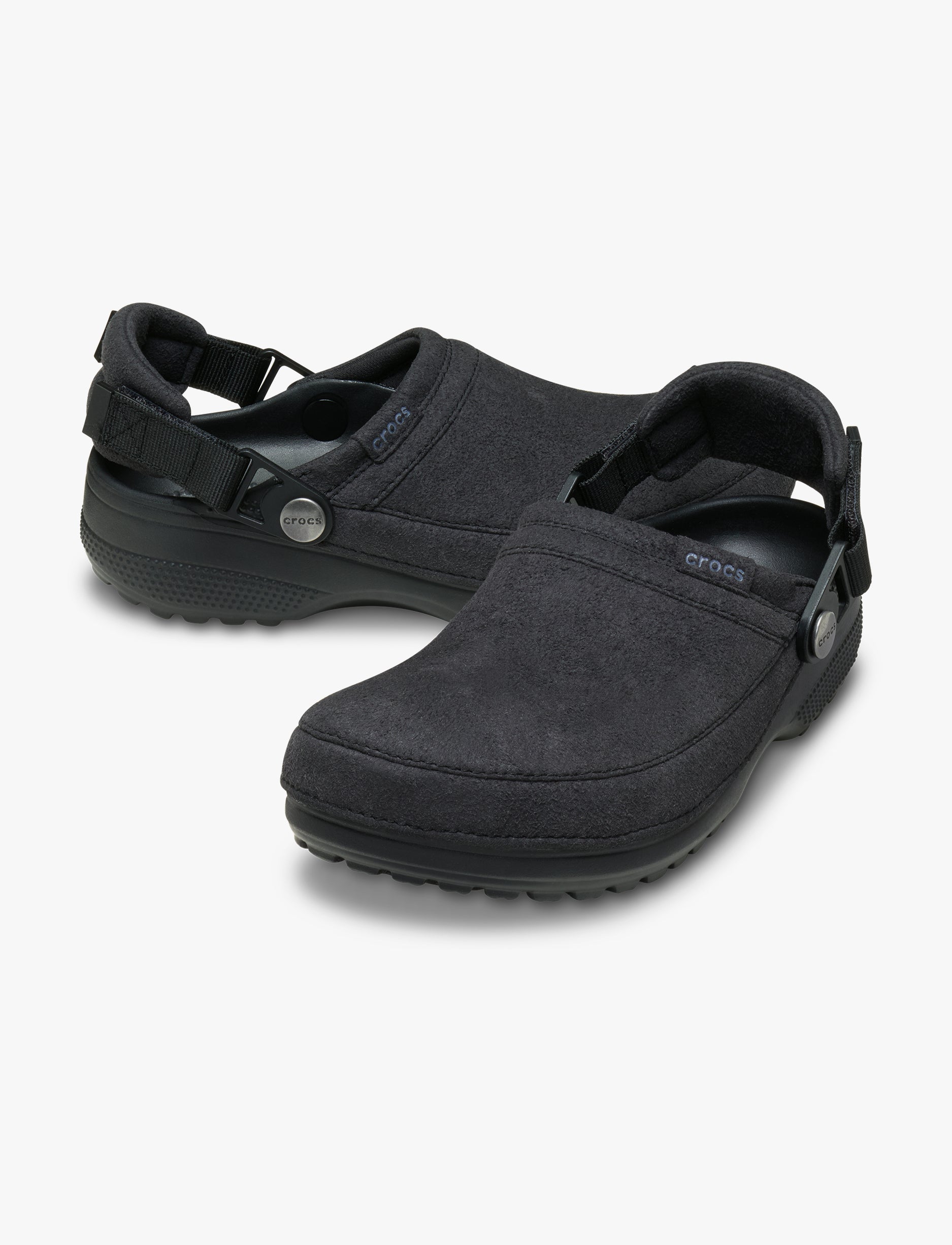 Crocs Classic Crafted Vegan Suede Clog - כפכפי קרוקס קלוג קראפטד בצבע שחור