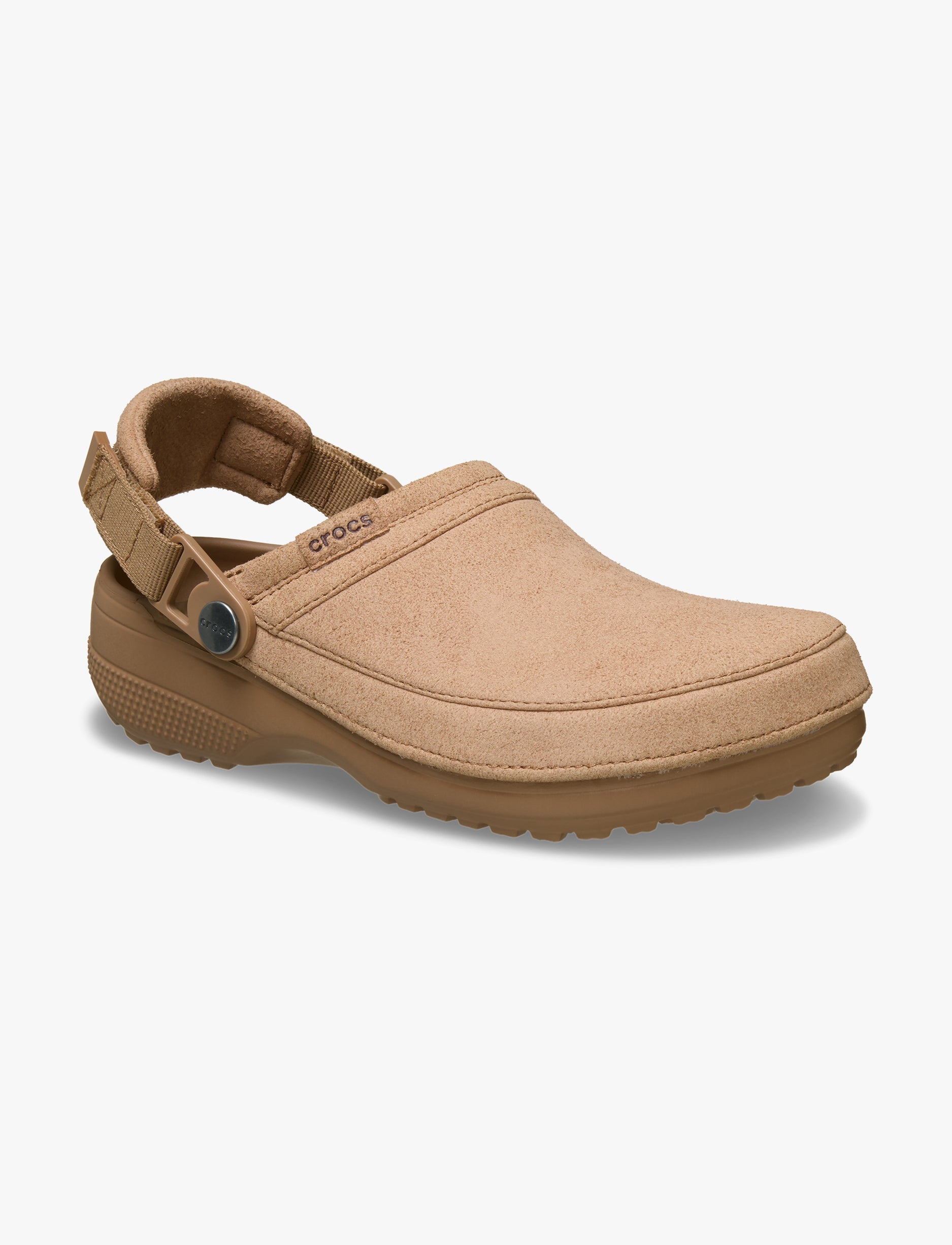 Crocs Classic Crafted Vegan Suede Clog - כפכפי קרוקס קלוג קראפטד בצבע שוקולד חלב