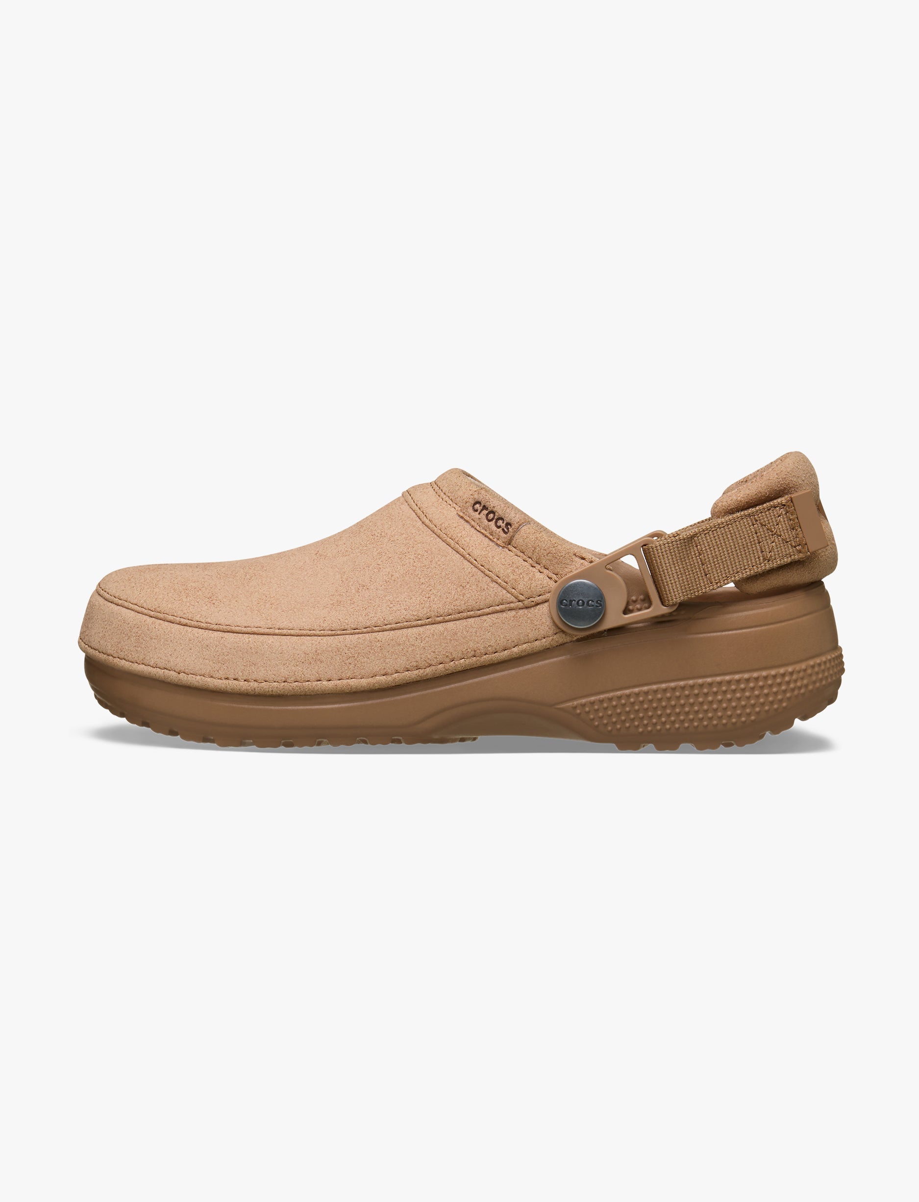 Crocs Classic Crafted Vegan Suede Clog - כפכפי קרוקס קלוג קראפטד בצבע שוקולד חלב