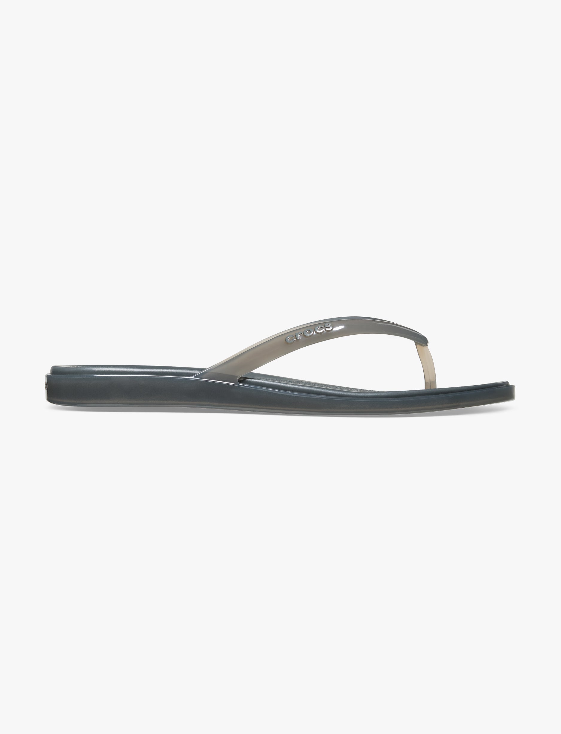 Crocs Miami Round Toe Jelly -  כפכפי אצבע מיאמי קרוקס לנשים בצבע קרבון ג'לי