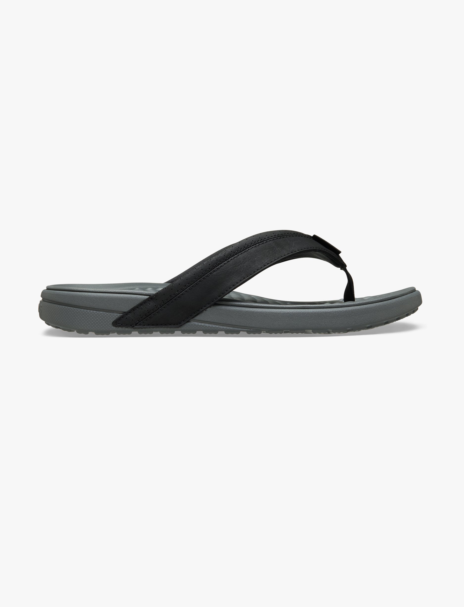 Crocs Yukon Surf LR Flip - כפכפי אצבע קרוקס לגברים בצבע אפור סלייט/שחור