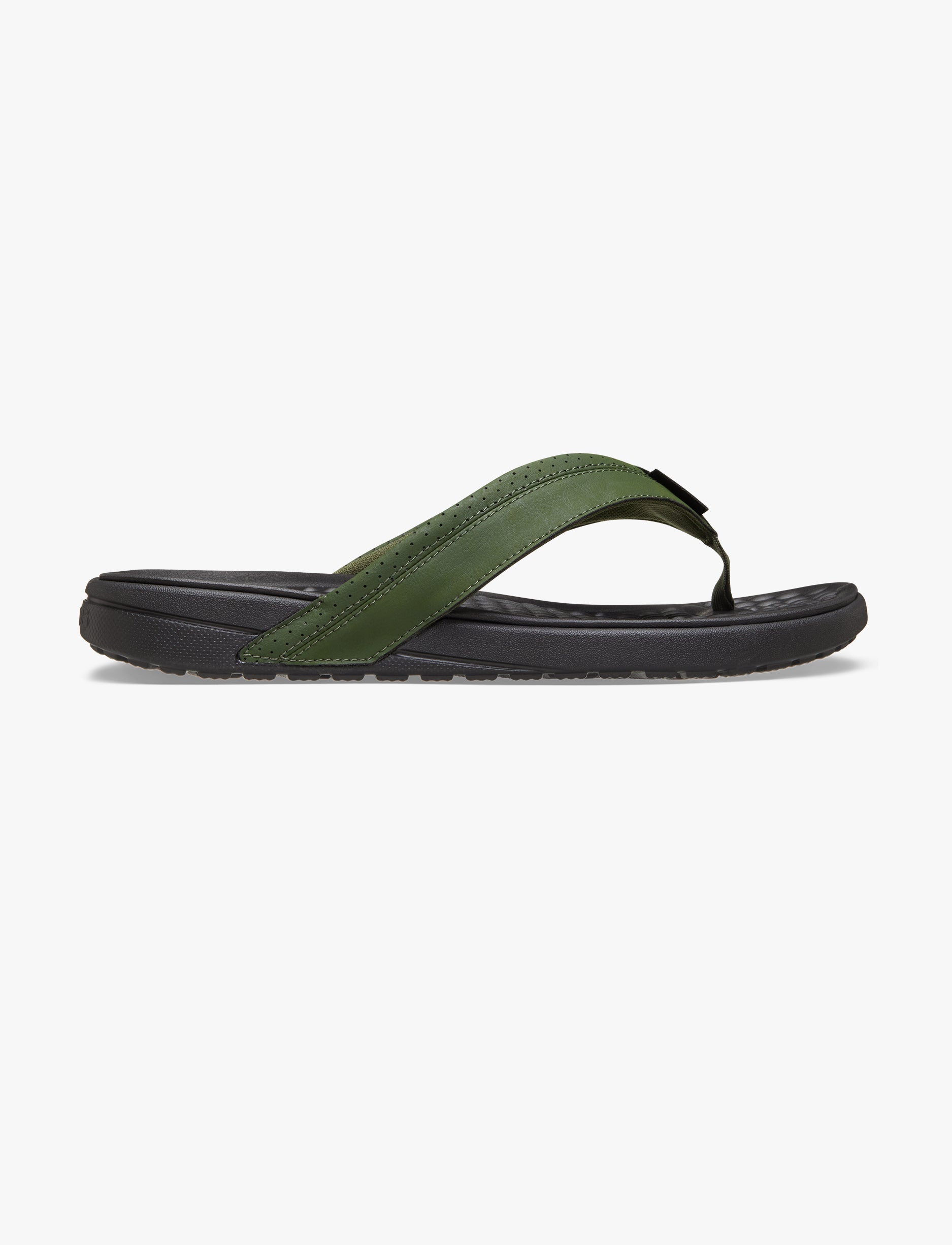 Crocs Yukon Surf LR Flip - כפכפי אצבע קרוקס לגברים בצבע ארמי ירוק / שחור