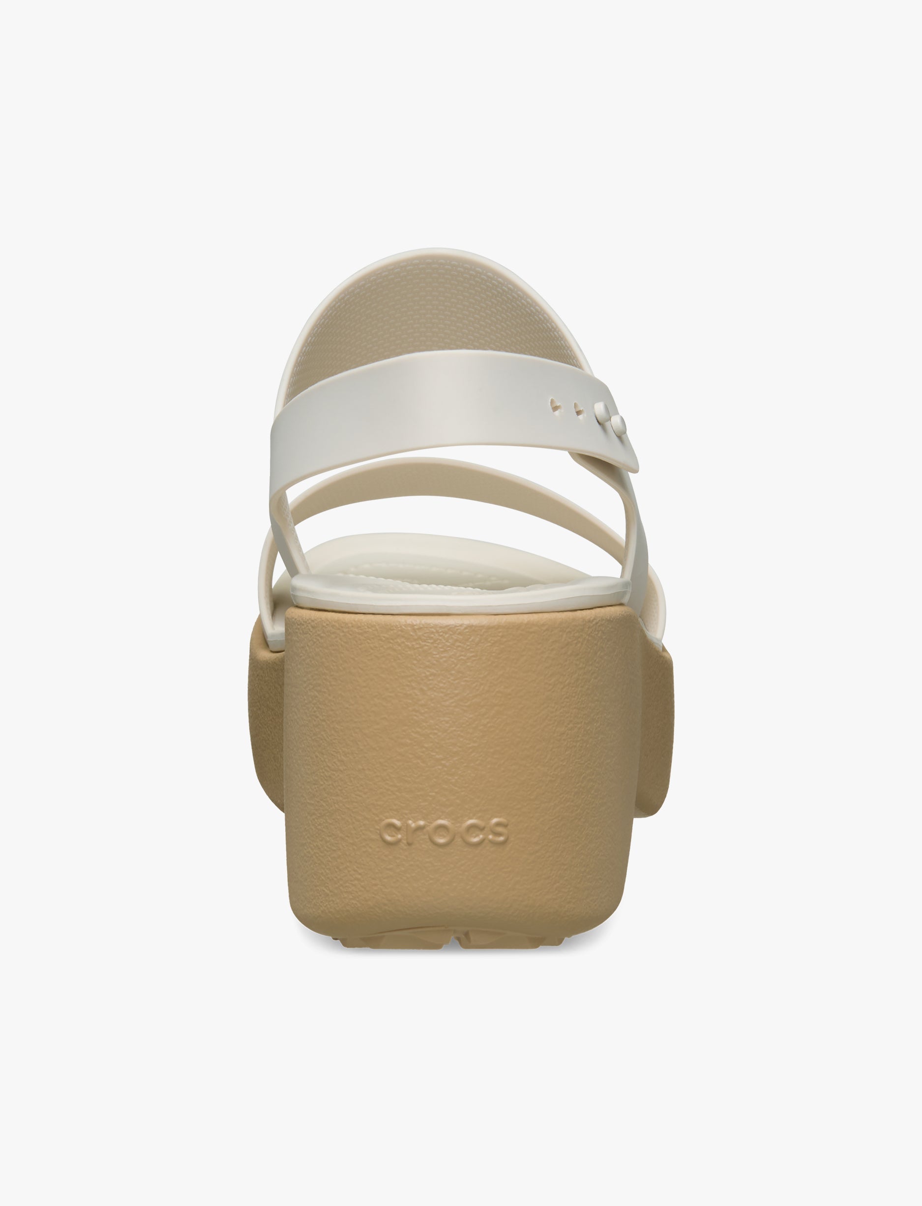 Crocs Brooklyn Sky Sandal - סנדלי פלטפורמה קרוקס ברוקלין סקיי לנשים בצבע פרפה/חום קשיו