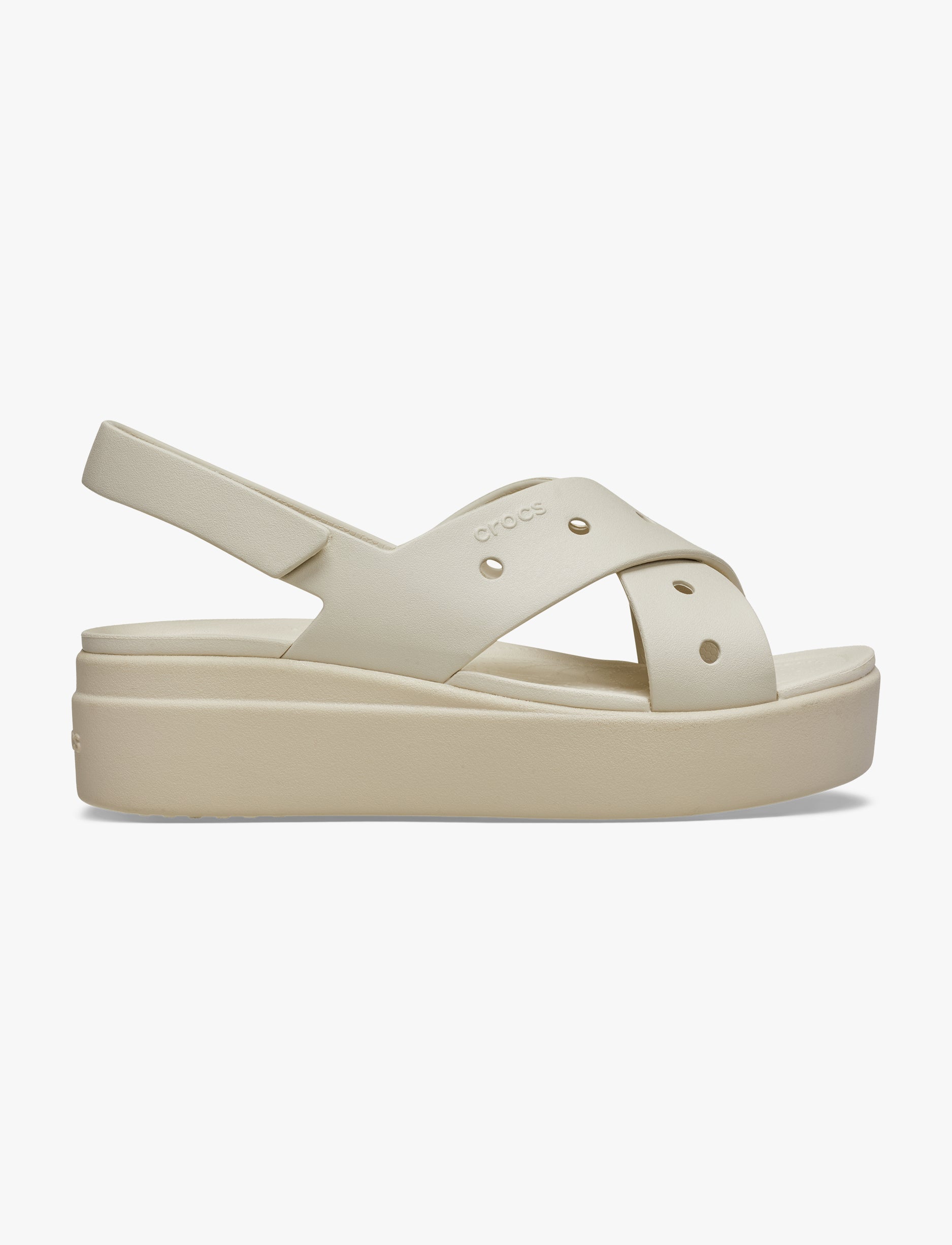 Crocs Brooklyn 4U Cross Strap Sandal - סנדלי פלטפורמה קרוקס ברוקלין לנשים בצבע פרפה
