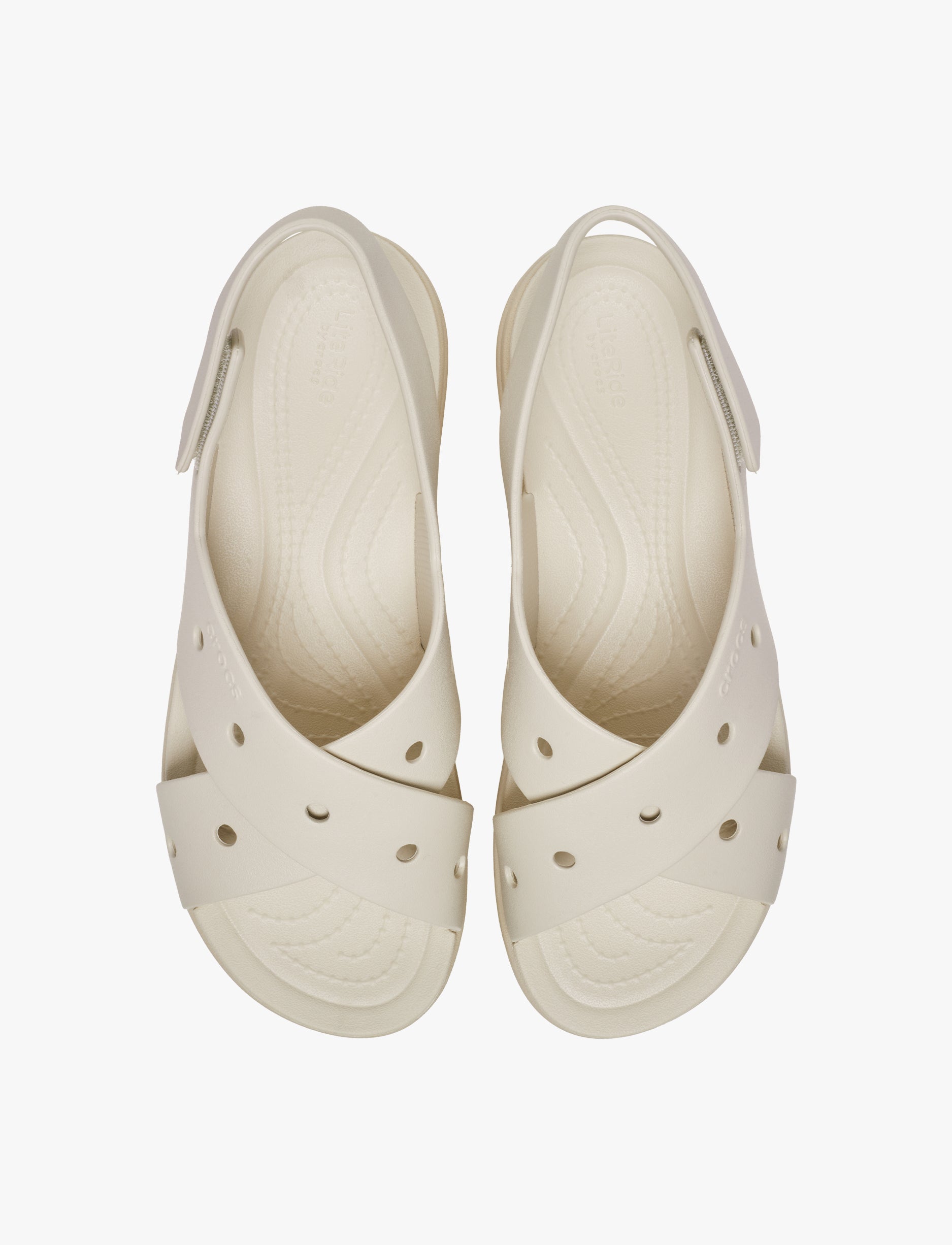Crocs Brooklyn 4U Cross Strap Sandal - סנדלי פלטפורמה קרוקס ברוקלין לנשים בצבע פרפה