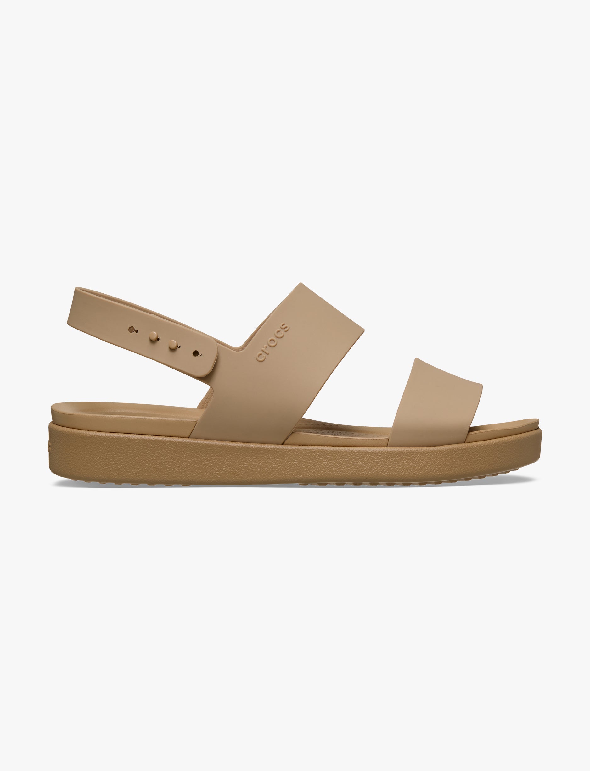 Crocs Brooklyn Backstrap Low Low - סנדלי קרוקס ברוקלין לנשים בצבע חום קשיו