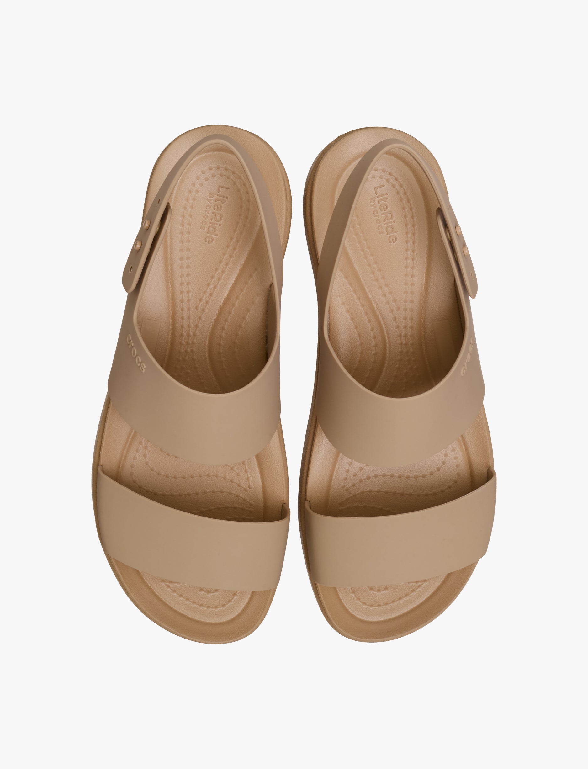 Crocs Brooklyn Backstrap Low Low - סנדלי קרוקס ברוקלין לנשים בצבע חום קשיו
