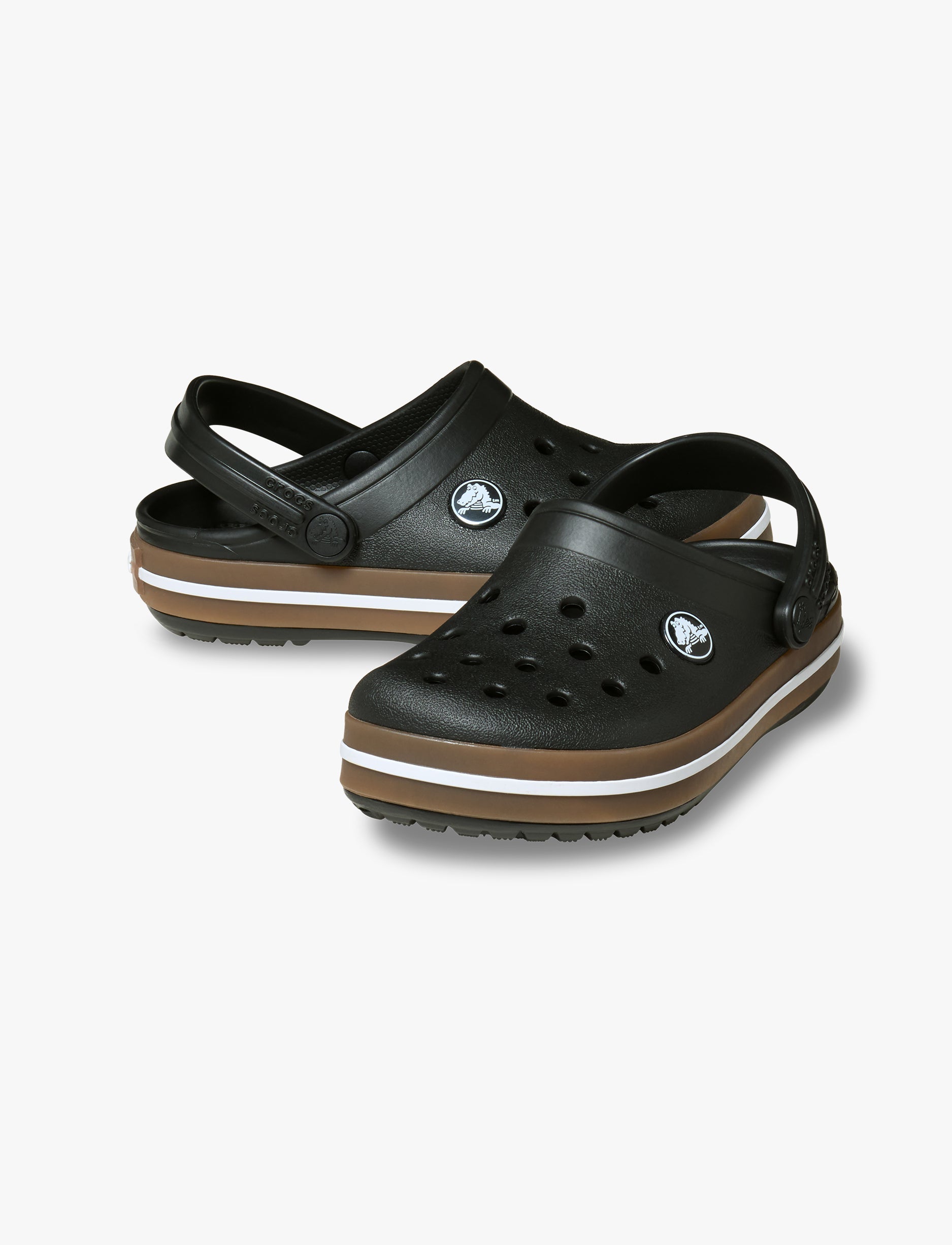 Crocs Crocband Gum Clog K - סנדלי קרוקבנד גאם לילדים בצבע שחור