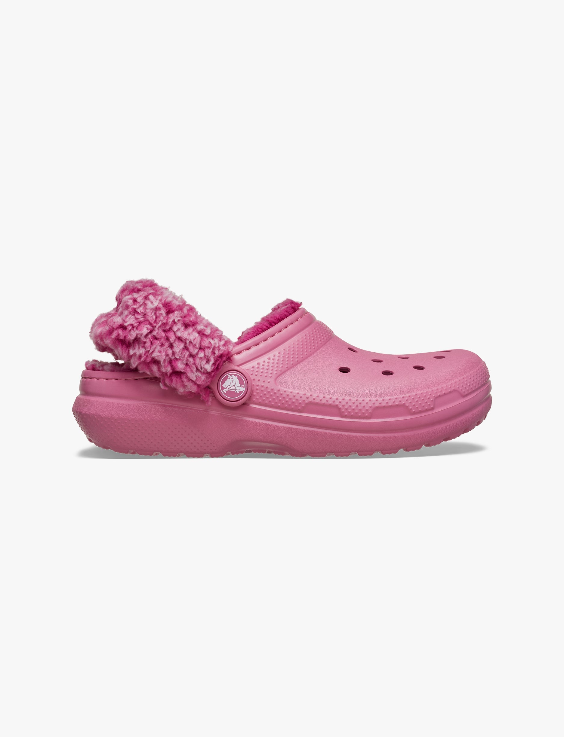 Crocs Classic Fleece Lined Clog K - כפכפי קלוג קרוקס פרוותיים בצבע ורוד