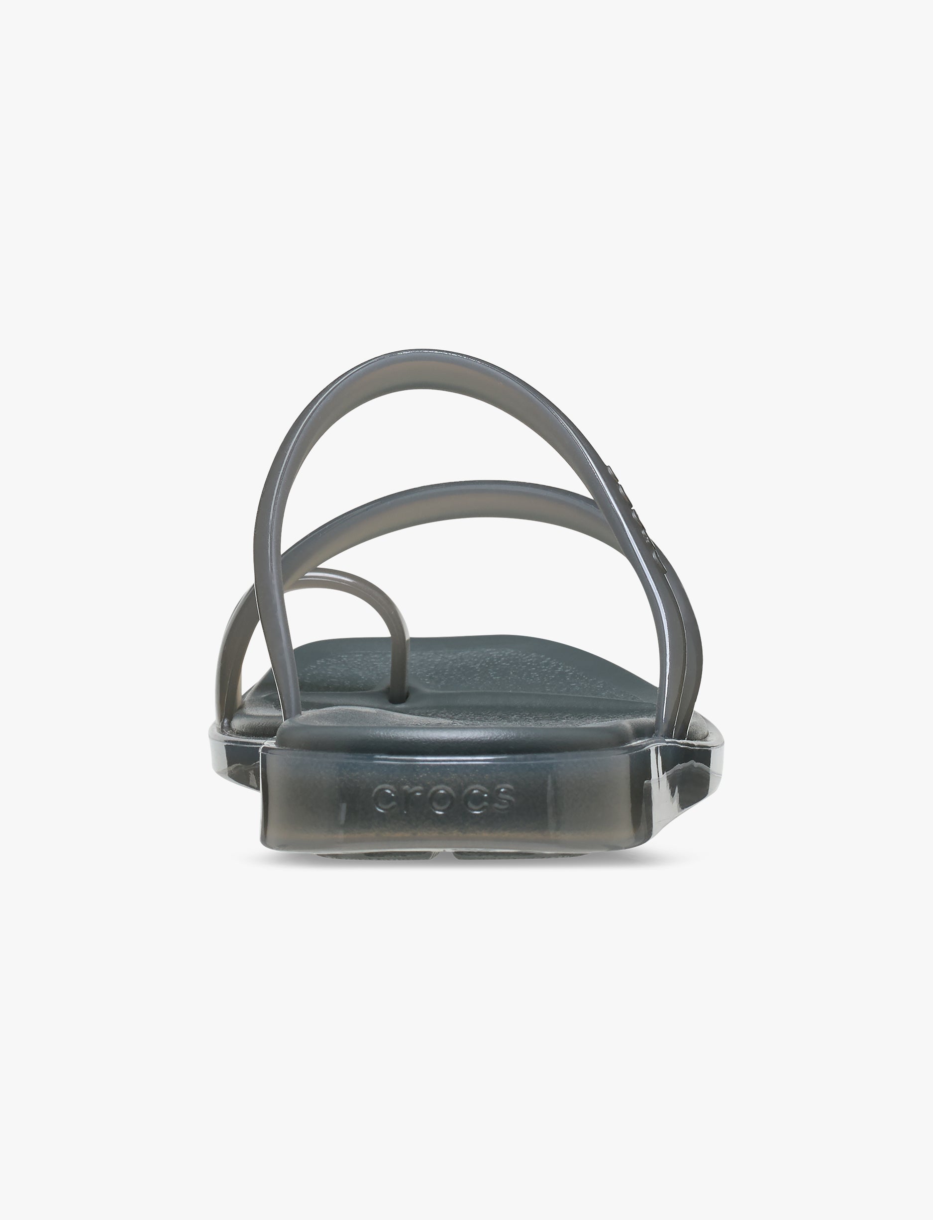 Crocs Miami Jelly Toe Loop Sandal - סנדלי קרוקס מיאמי לנשים בצבע קרבון ג'לי