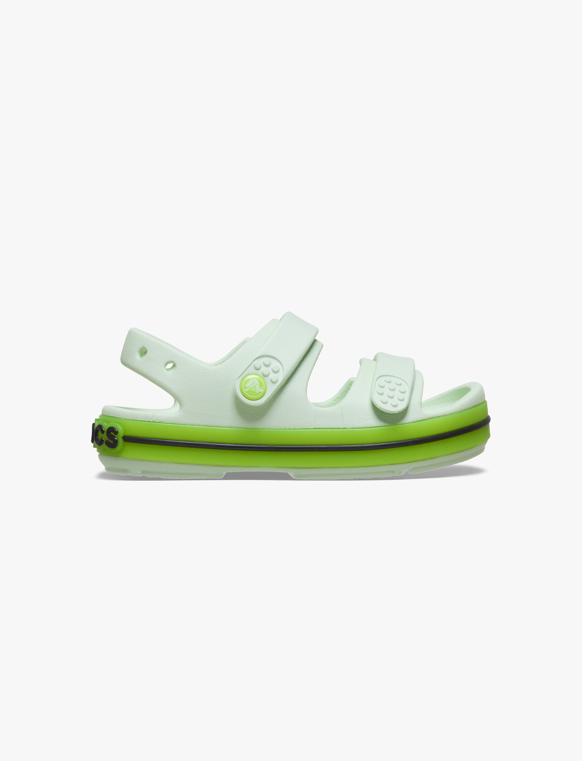 Crocs Crocband Cruiser Neon Band Sandal K - סנדלי קרוקס קרוקבנד לילדים בצבע ירוק תפוח אייס