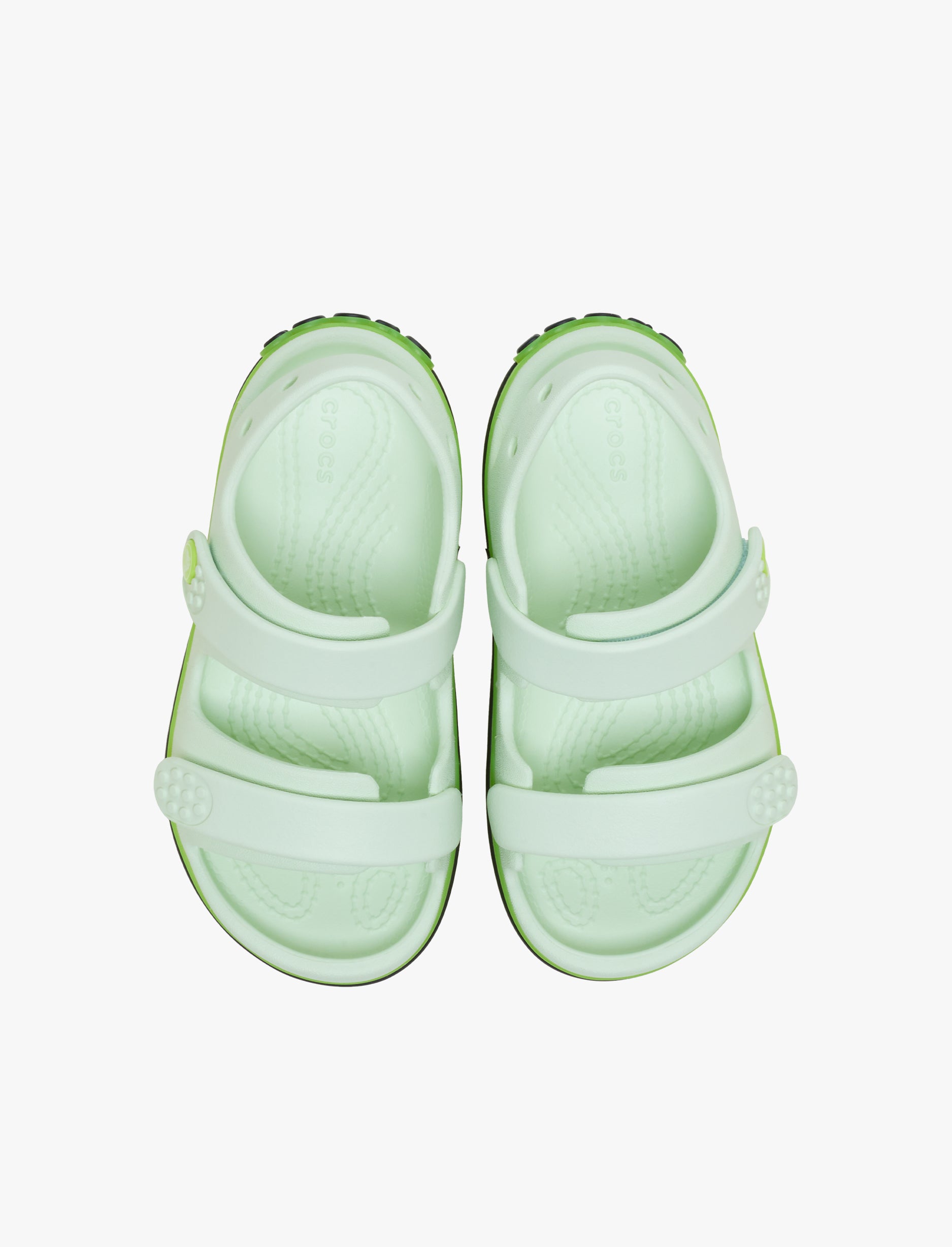 Crocs Crocband Cruiser Neon Band Sandal K - סנדלי קרוקס קרוקבנד לילדים בצבע ירוק תפוח אייס