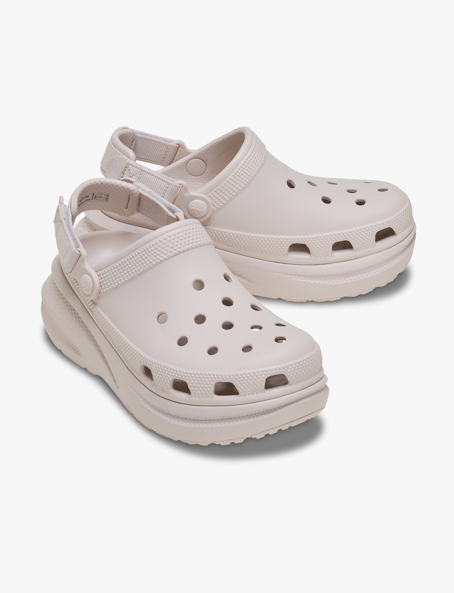 Crocs New Crush Clog - כפכפי פלטפרומה קלוג לנשים בצבע קרם קקאו