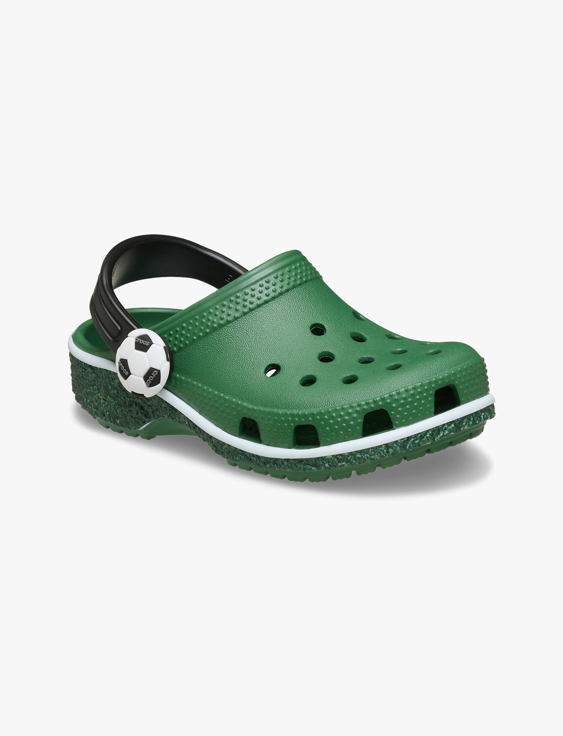 Crocs Classic Soccer Turf - כפכפי קרוקס כדורגל לילדים בצבע ירוק דשא