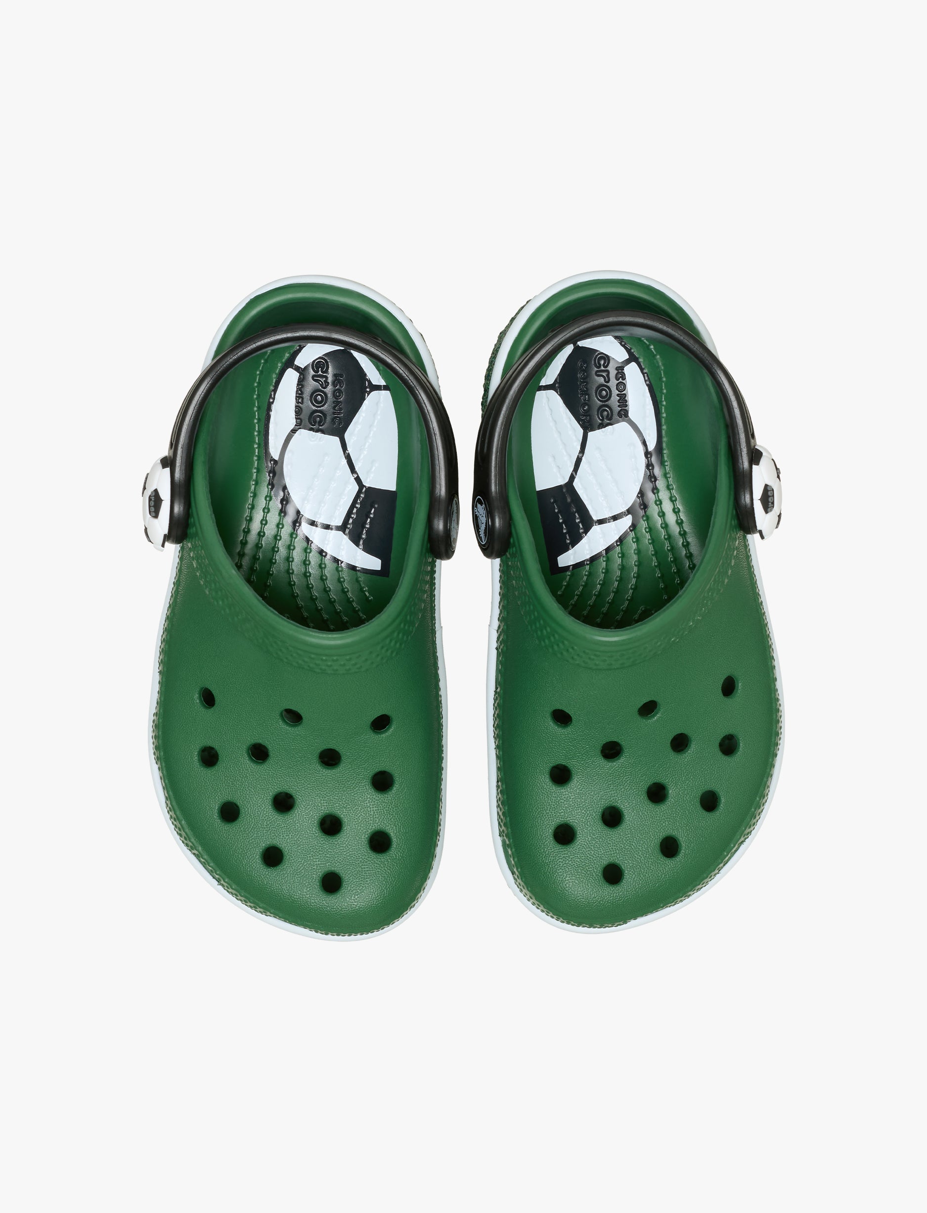 Crocs Classic Soccer Turf - כפכפי קרוקס כדורגל לילדים בצבע ירוק דשא