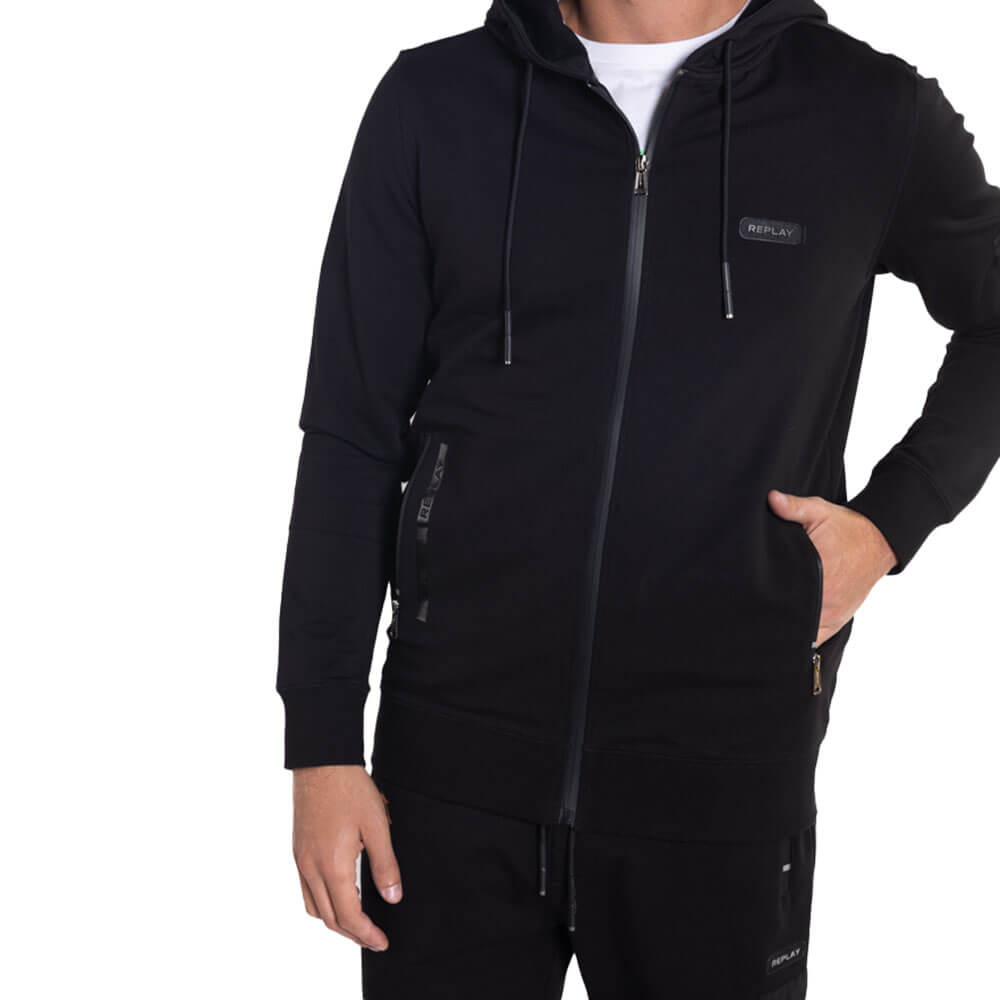 ג'קט קפוצ'ון ריפליי Sleeve Zipper Pocket גברים