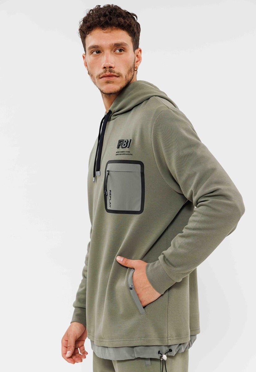 קפוצ'ון ריפליי Zippered pocket גברים