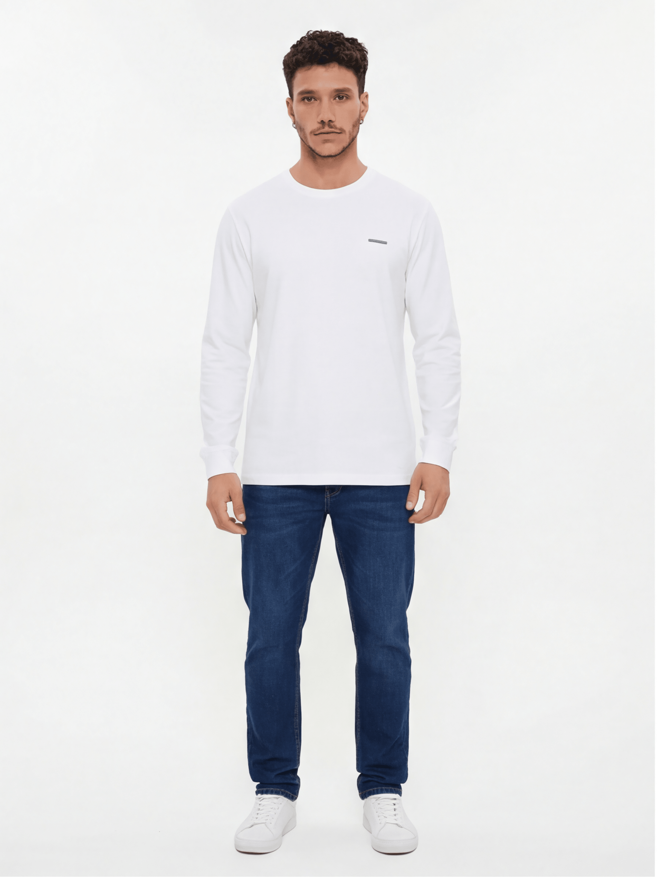 חולצת טישירט ארוכה ריפליי Small Plate גברים