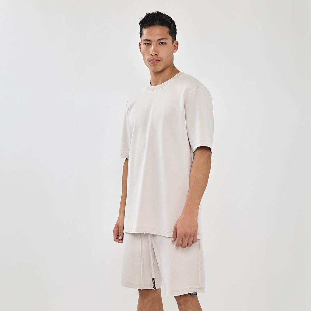 חולצת טישירט קצרה ריפליי Back Print Oversize גברים