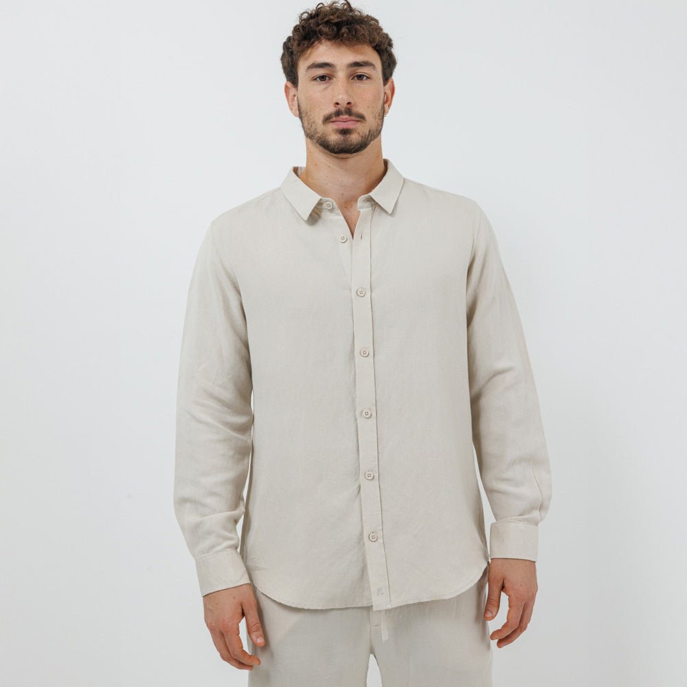 חולצה מכופתרת ריפליי Linen גברים