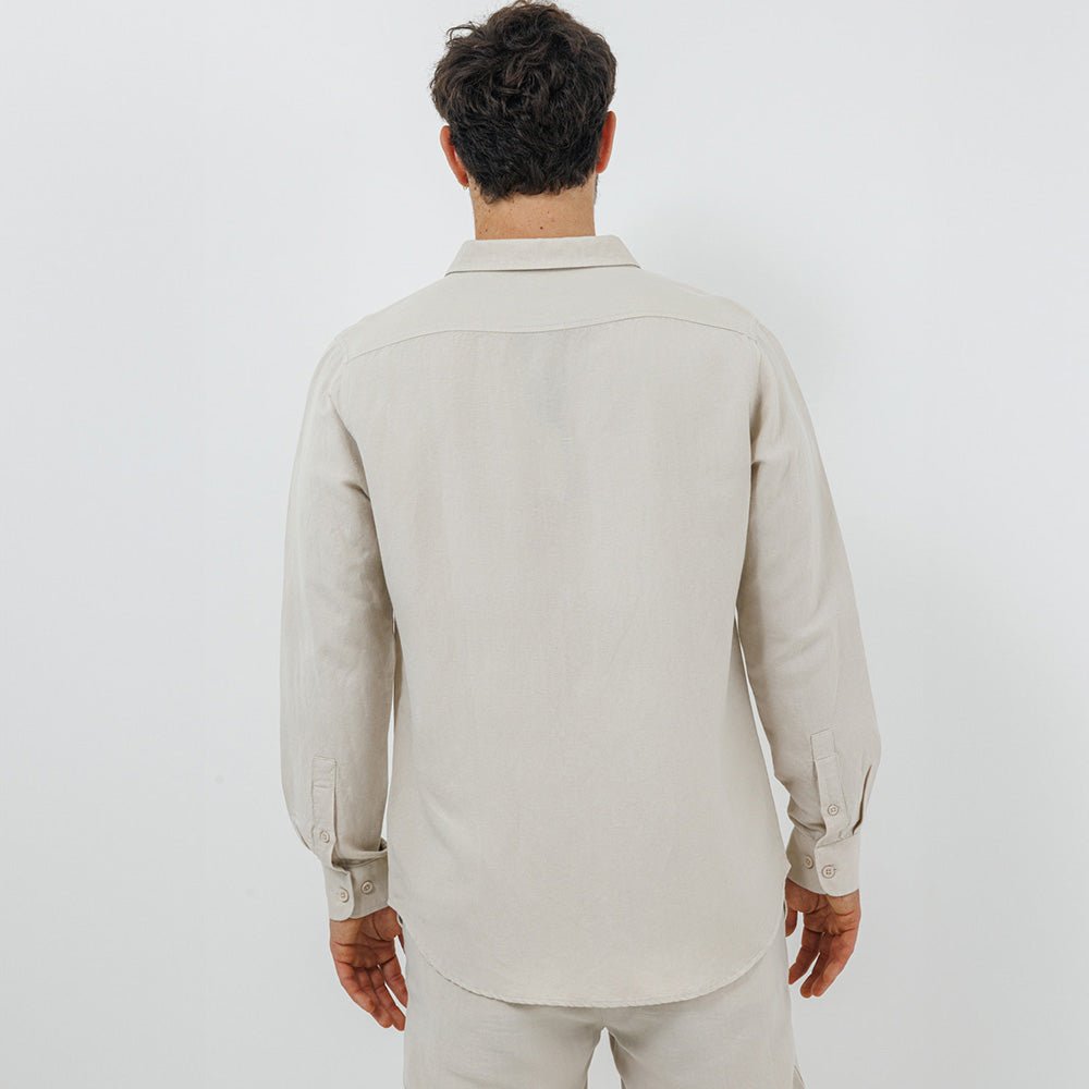חולצה מכופתרת ריפליי Linen גברים