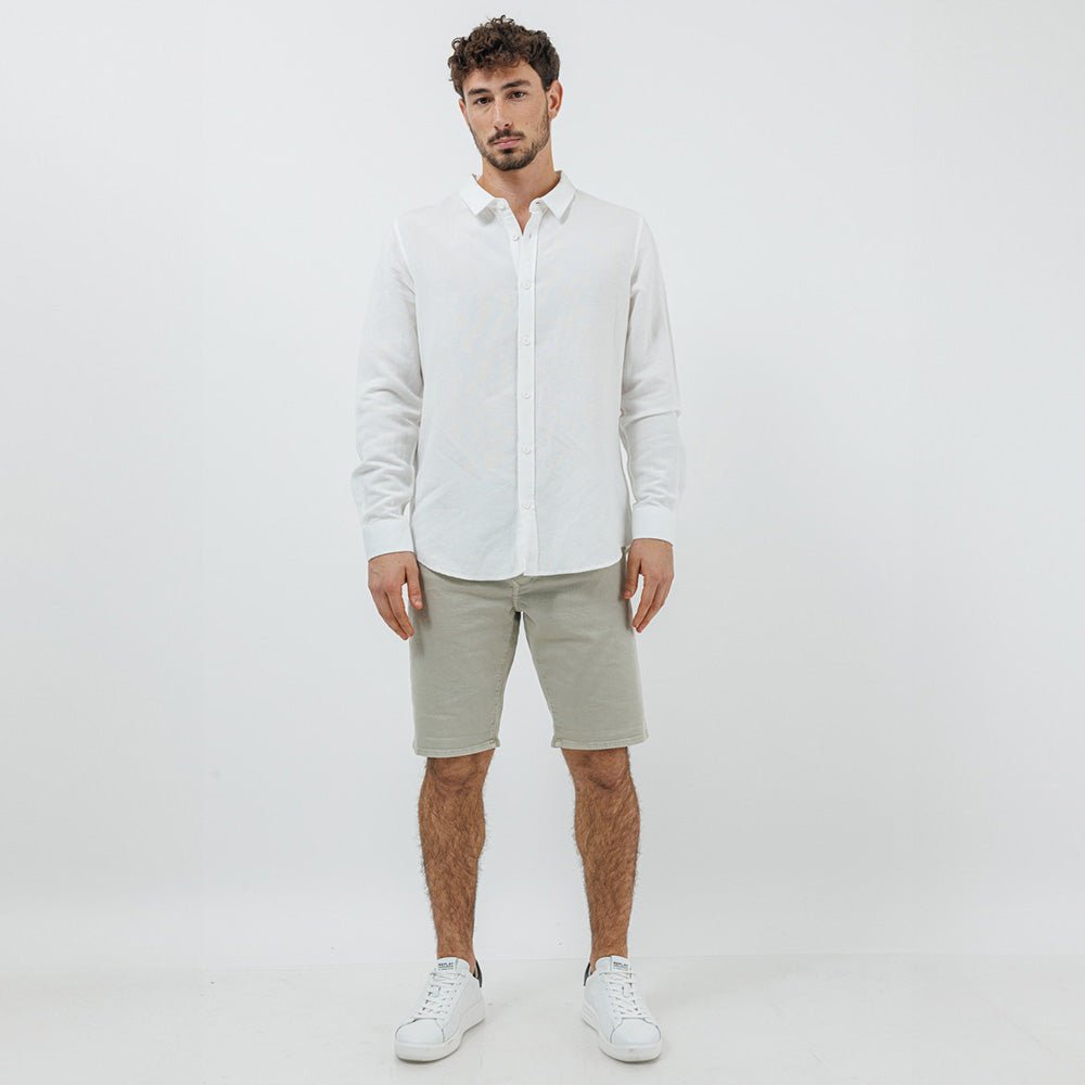 חולצה מכופתרת ריפליי Linen גברים