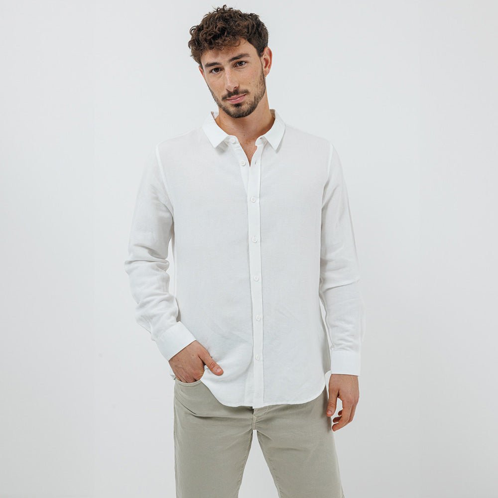 חולצה מכופתרת ריפליי Linen גברים