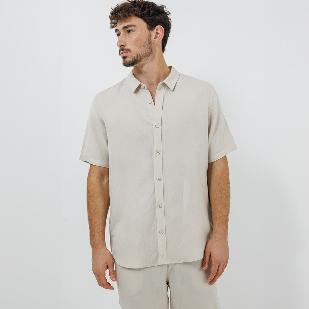 חולצה מכופתרת ריפליי Linen גברים