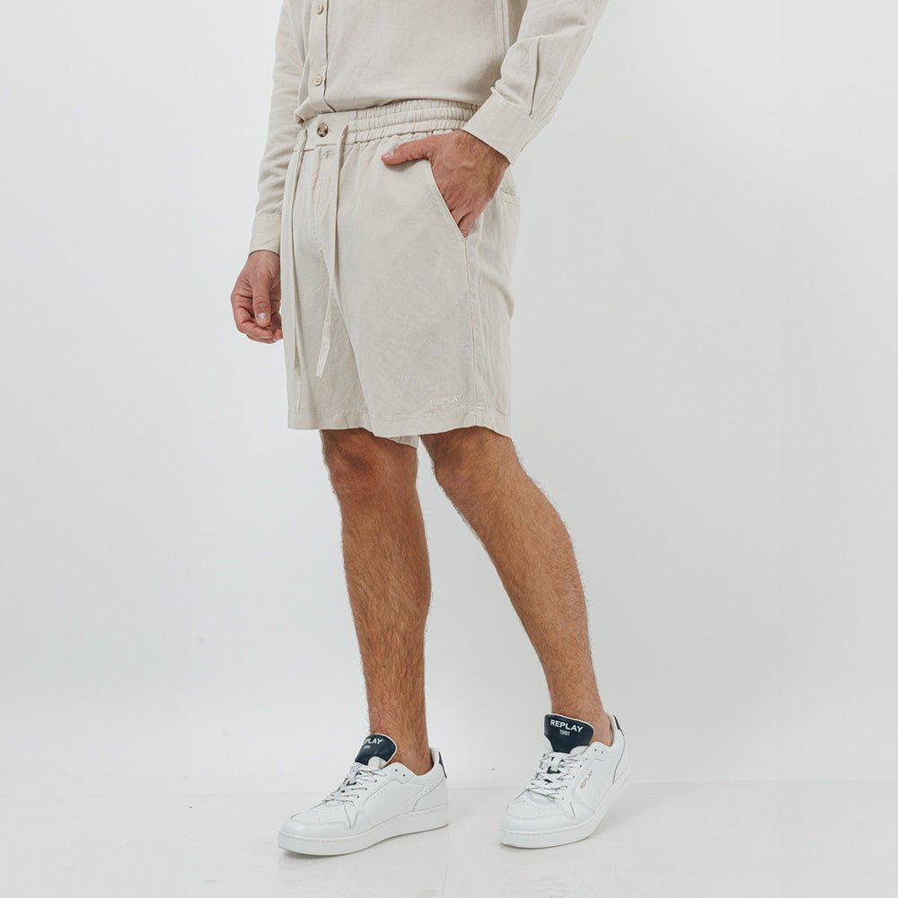 מכנס קצר ריפליי Linen גברים