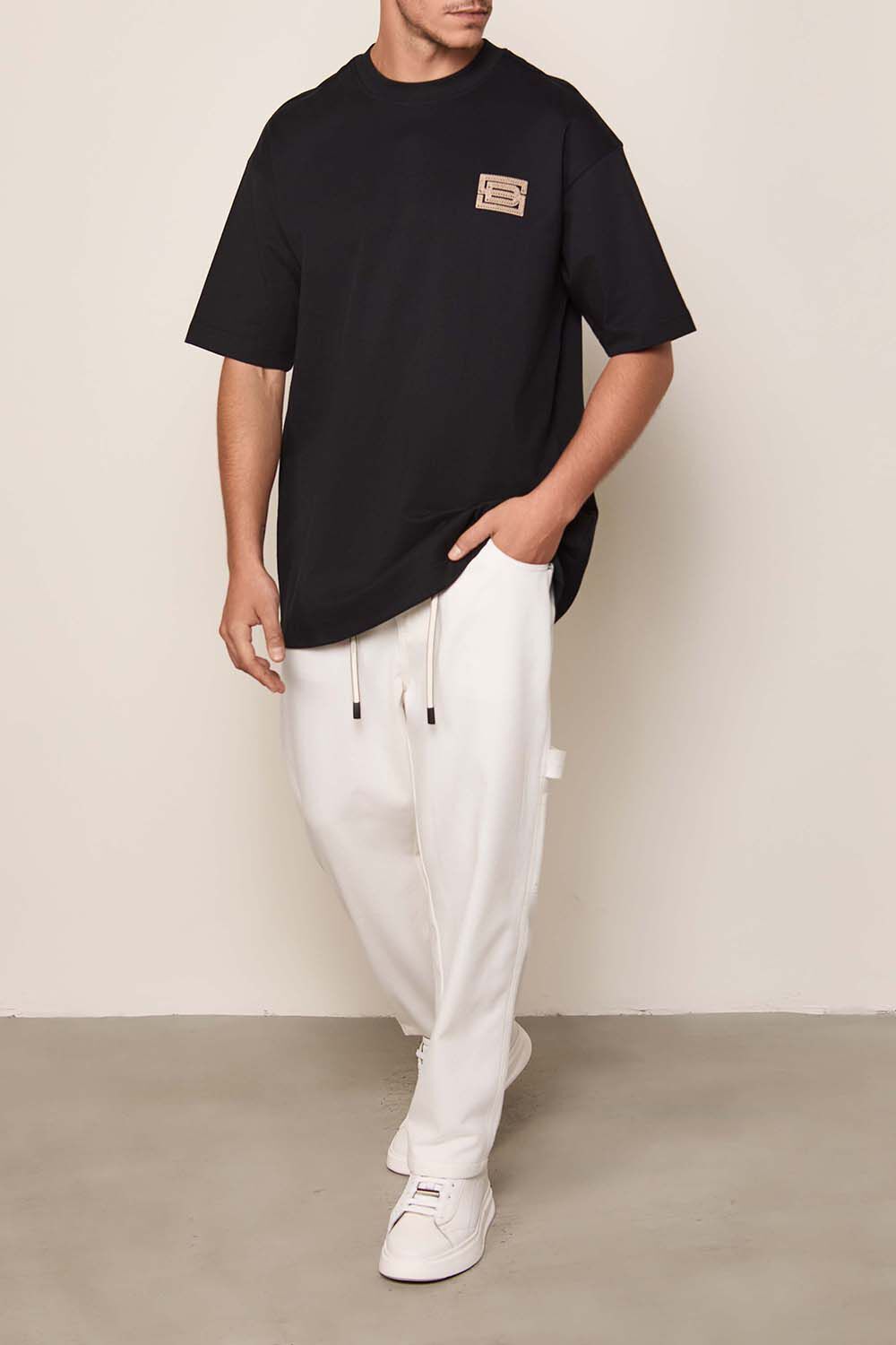 חולצת טישירט קצרה באלר B Logo גברים