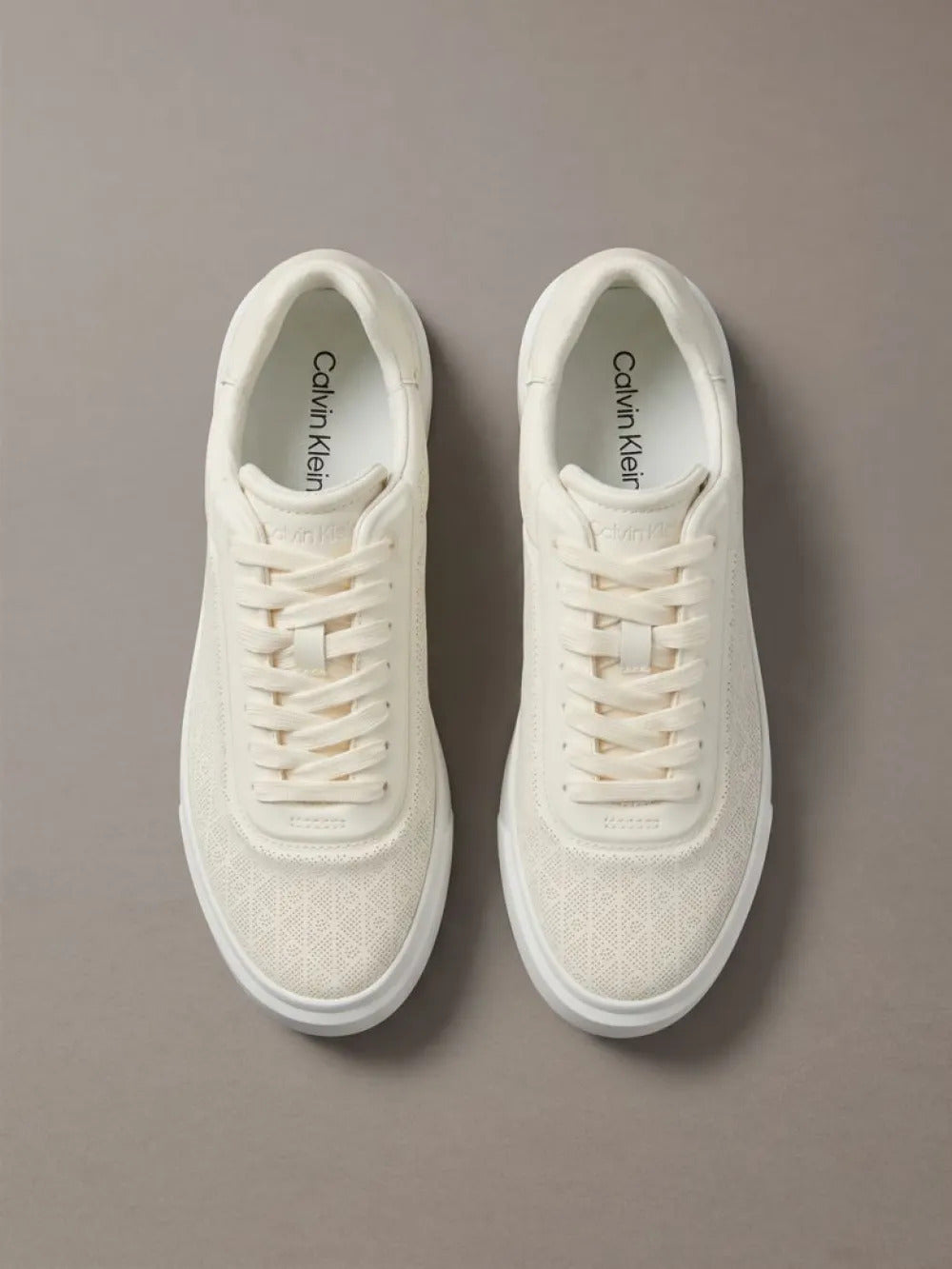 נעלי קלווין קליין Emblem Perforated Cupsole Trainers נשים