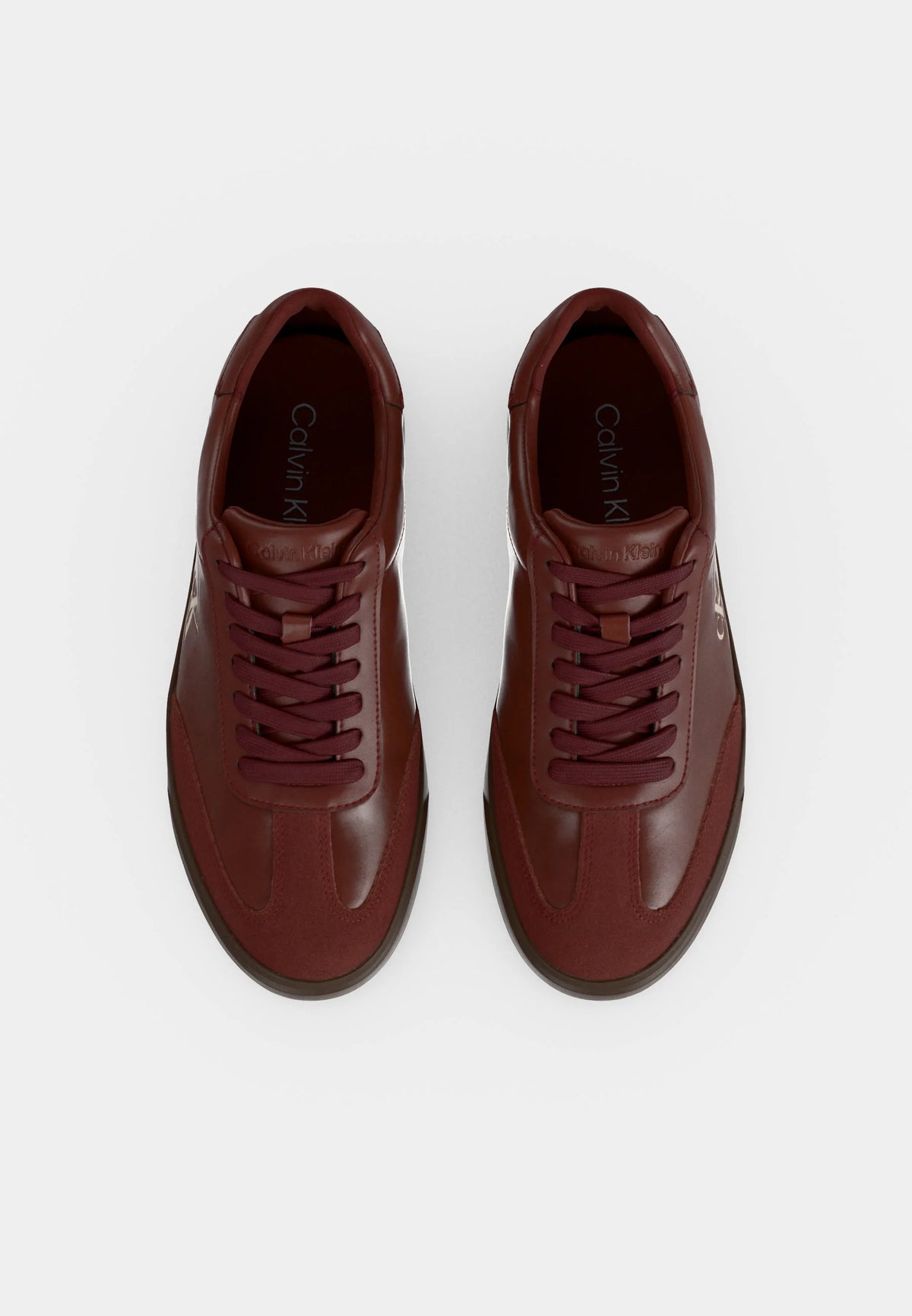 נעלי קלווין קליין Leather Signature Logo Trainers נשים