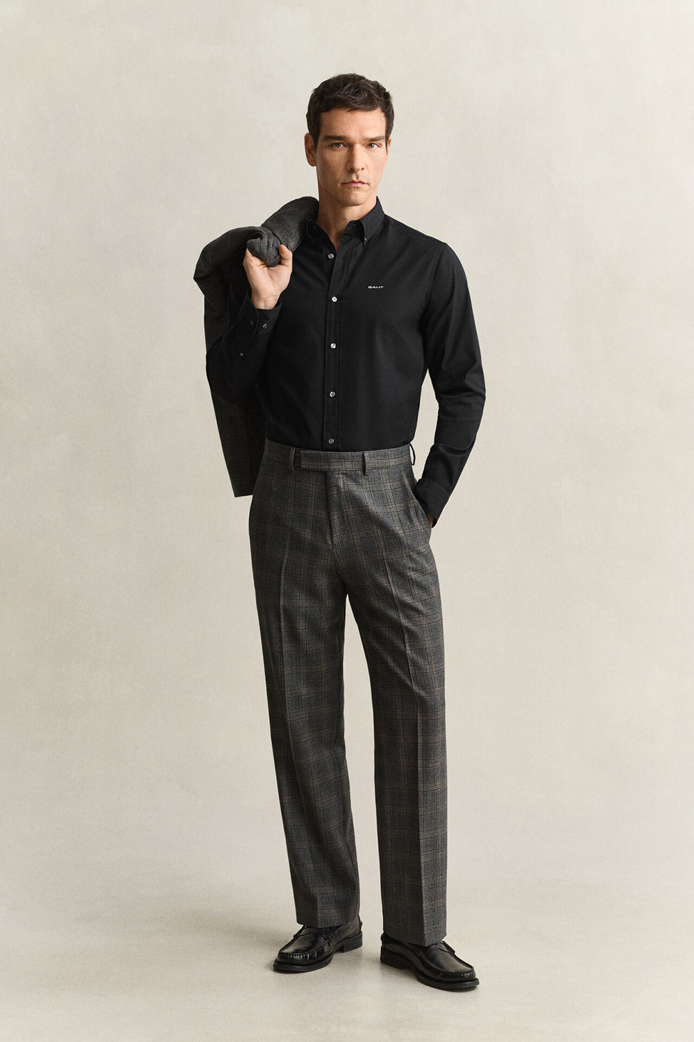 חולצה מכופתרת גאנט Slim Fit Pinpoint Oxford גברים