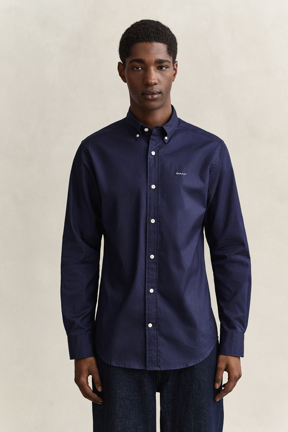 חולצה מכופתרת גאנט Slim Fit Pinpoint Oxford גברים